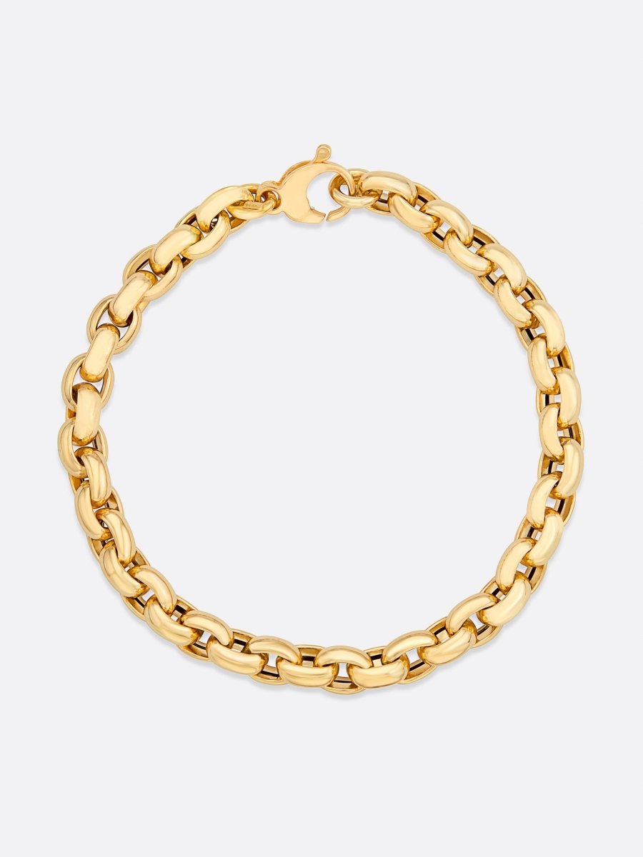 Icons Yellow Gold Rolo Link Bracelet – Fine Jewelry | FormaLuxe
