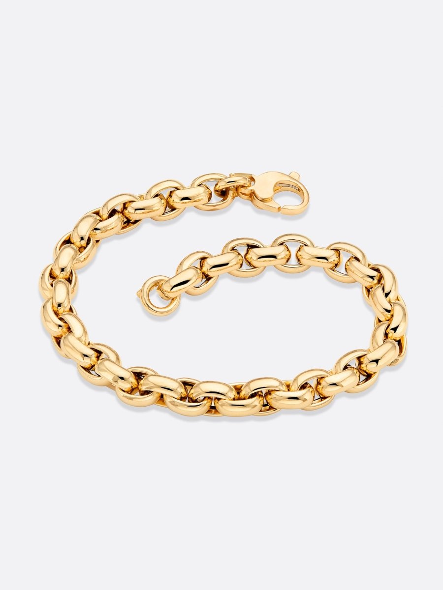 Icons Yellow Gold Rolo Link Bracelet – Fine Jewelry | FormaLuxe