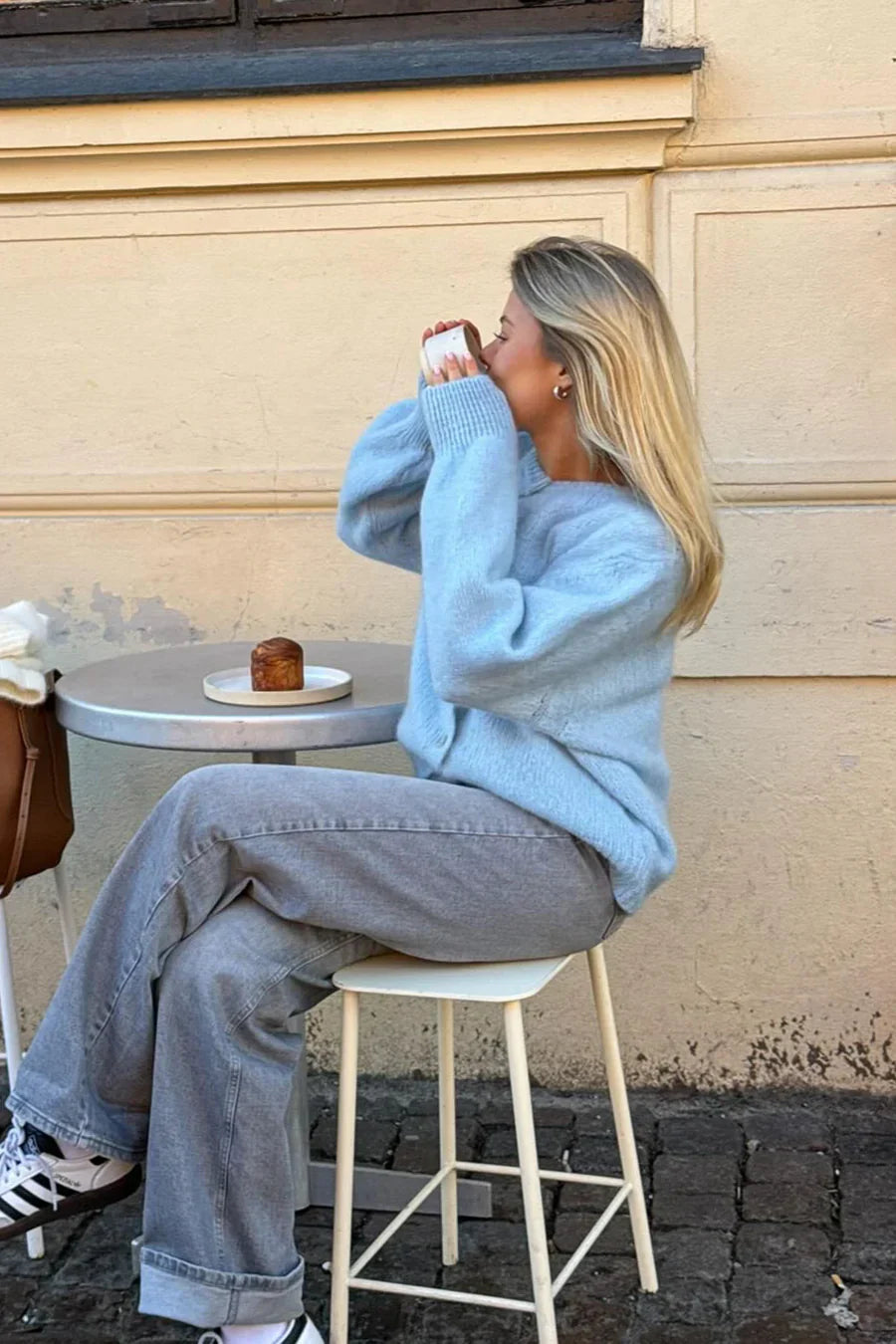 Briella | Casual Knitted Cardigan Mint | FormaLuxe