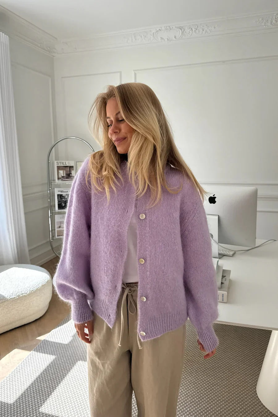Briella | Casual Knitted Cardigan Mint | FormaLuxe
