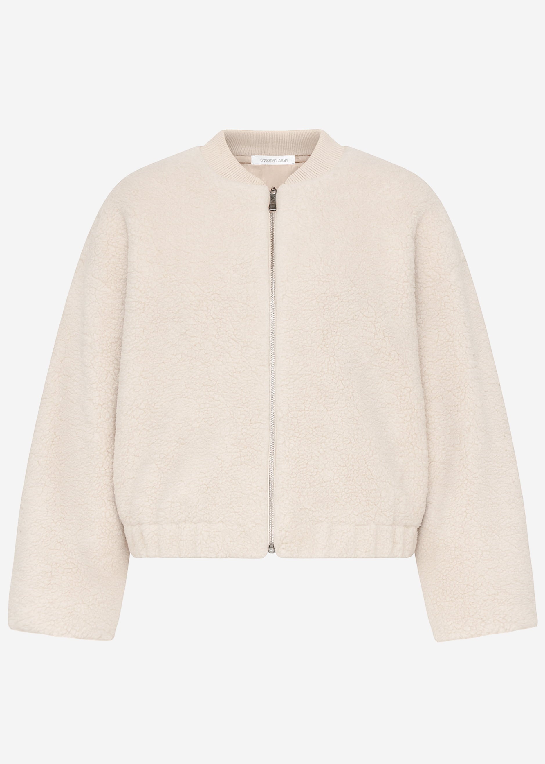 Bomberjacke aus Teddyfell - beige – Bekleidung > Jacken | FormaLuxe