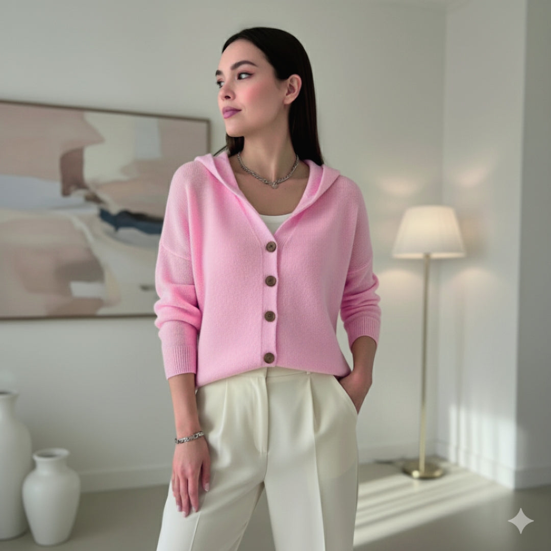 Pull à Capuche Rose | FormaLuxe