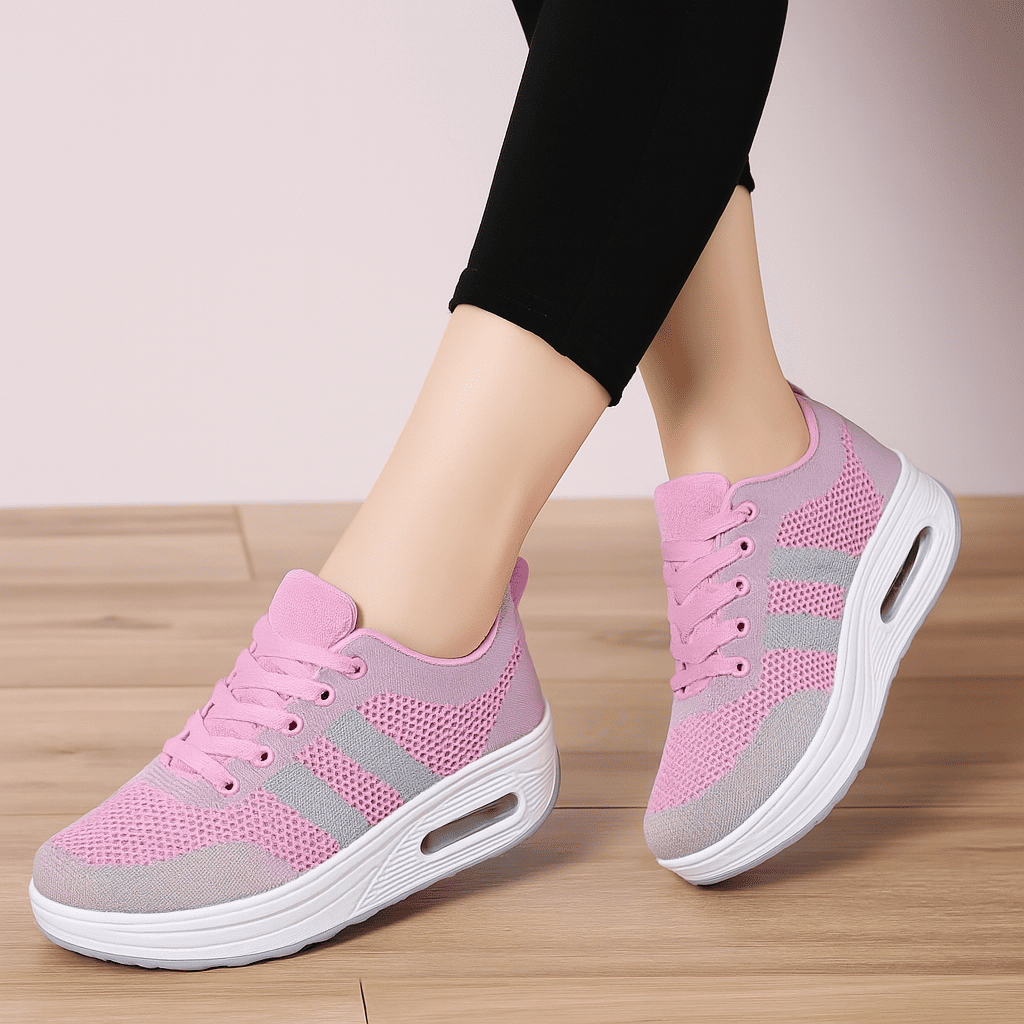 Luftgepolsterte orthopädische Schuhe + Gratis-Socken Rose | FormaLuxe