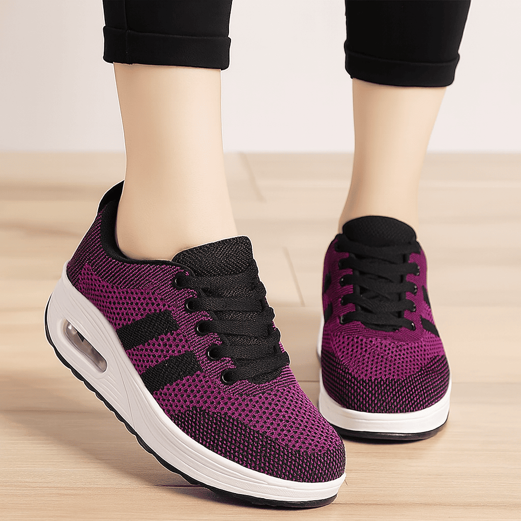 Luftgepolsterte orthopädische Schuhe + Gratis-Socken Rose | FormaLuxe