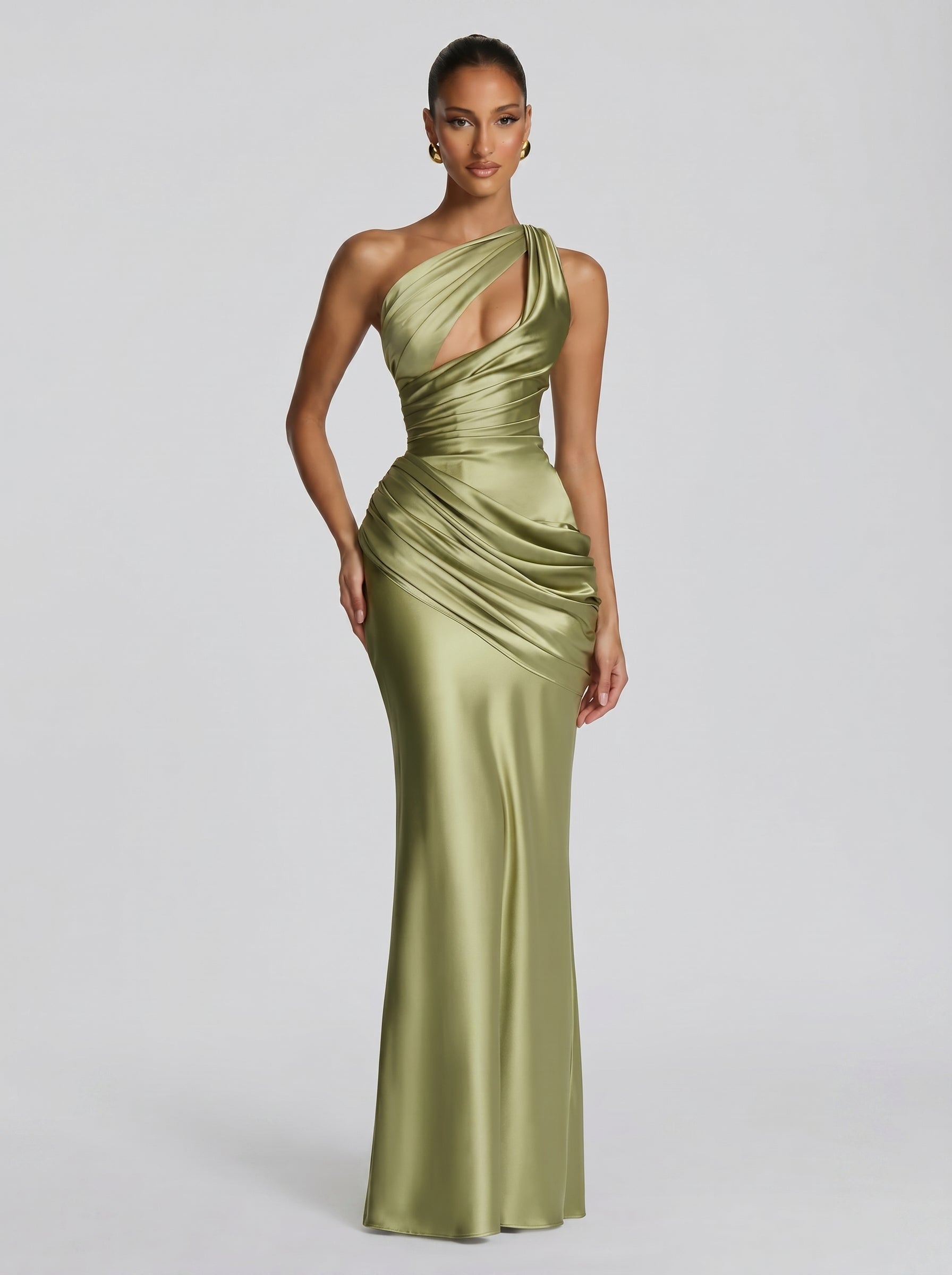 Emina Maxikleid Olivgrün – Dress | FormaLuxe