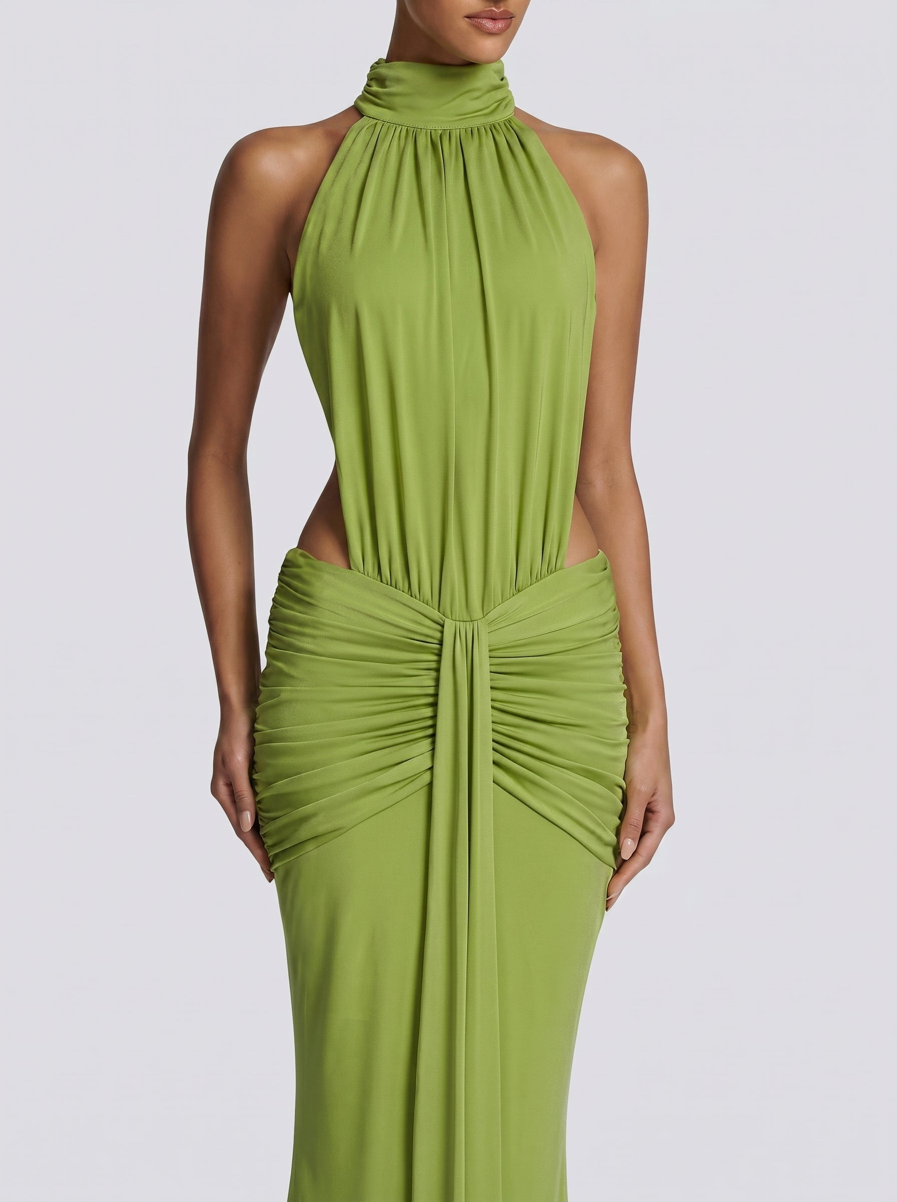Fasina Maxikleid Olivgrün – Dress | FormaLuxe