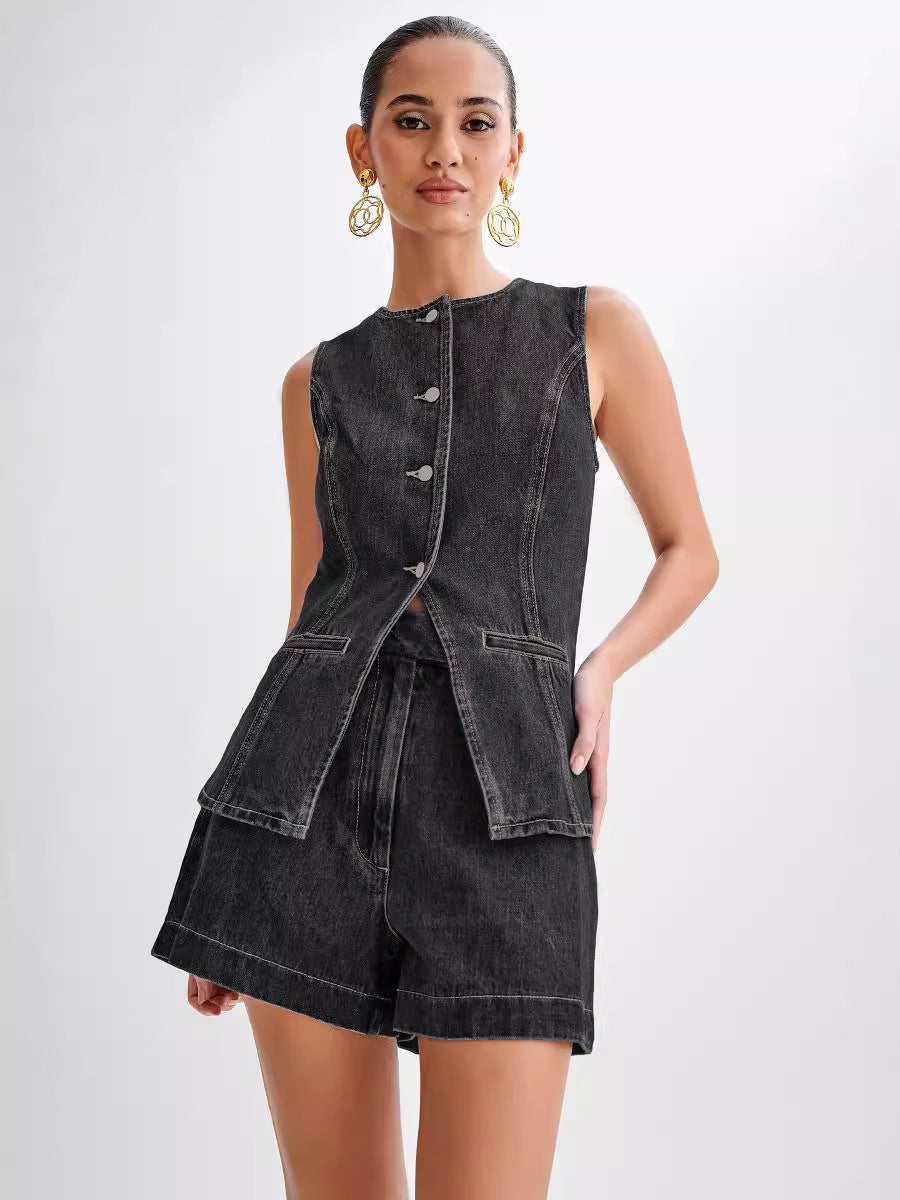 Eden | Jeans-Set Denim Blue | FormaLuxe