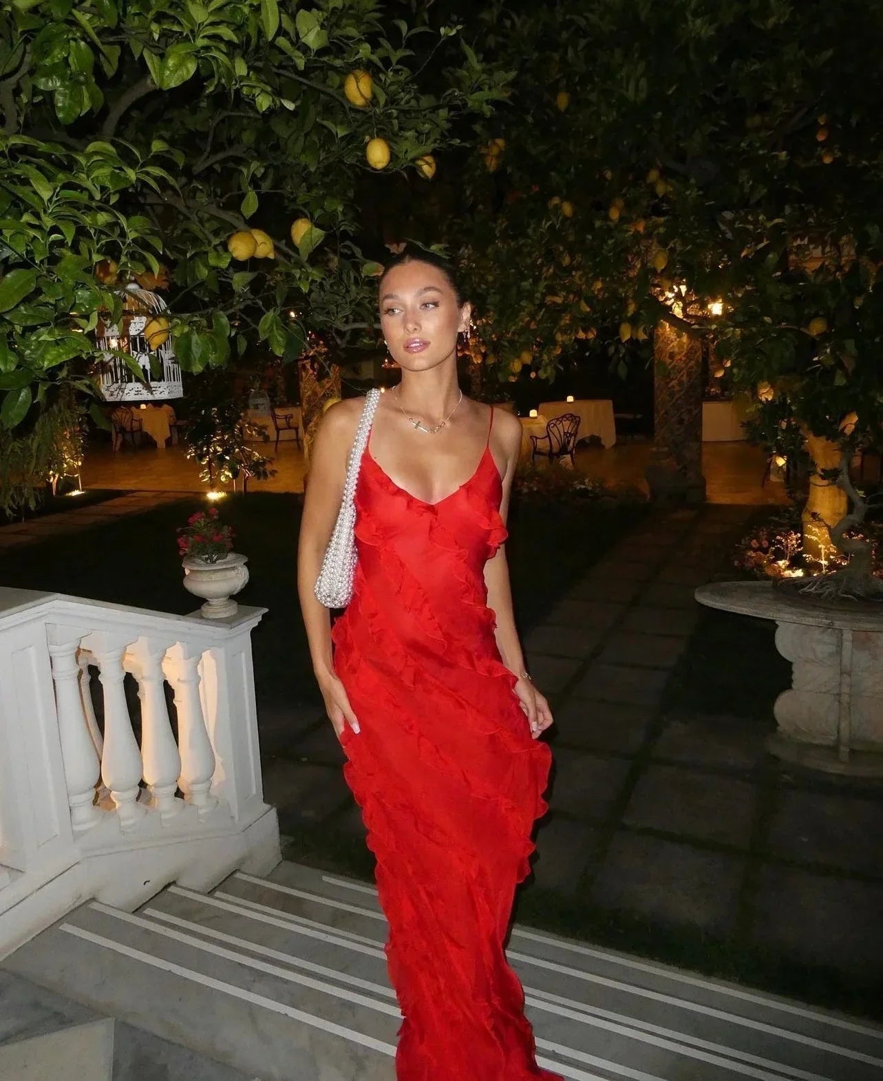 Lottie | Elegantes Maxikleid Red | FormaLuxe