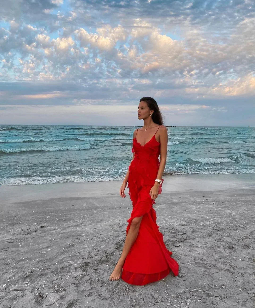 Lottie | Elegantes Maxikleid Red | FormaLuxe