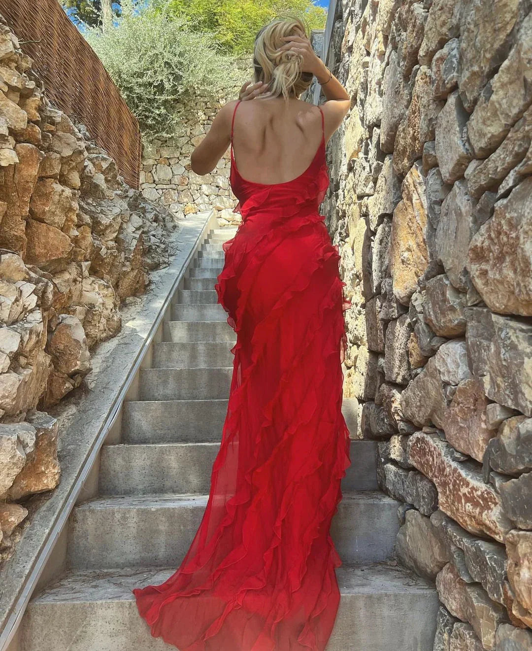 Lottie | Elegantes Maxikleid Red | FormaLuxe