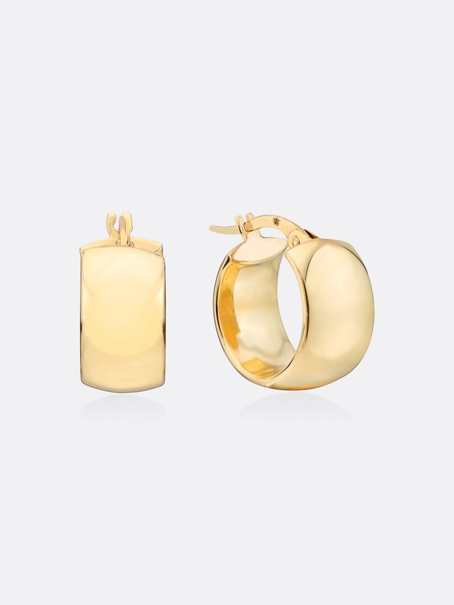 Icons Yellow Gold Mini Hoop Earrings – Fine Jewelry | FormaLuxe