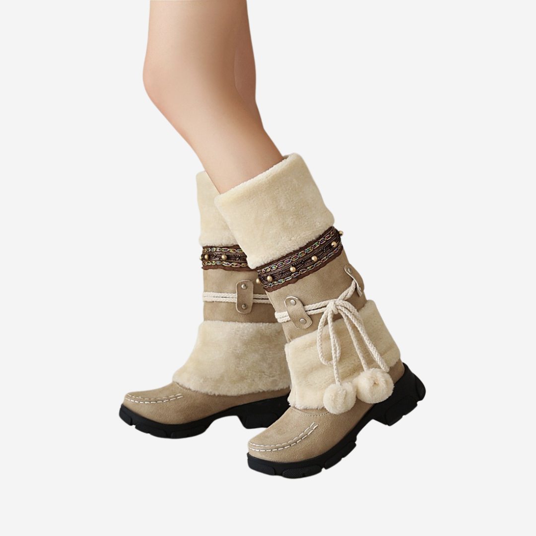 Aria | Winter Boots Beige | FormaLuxe