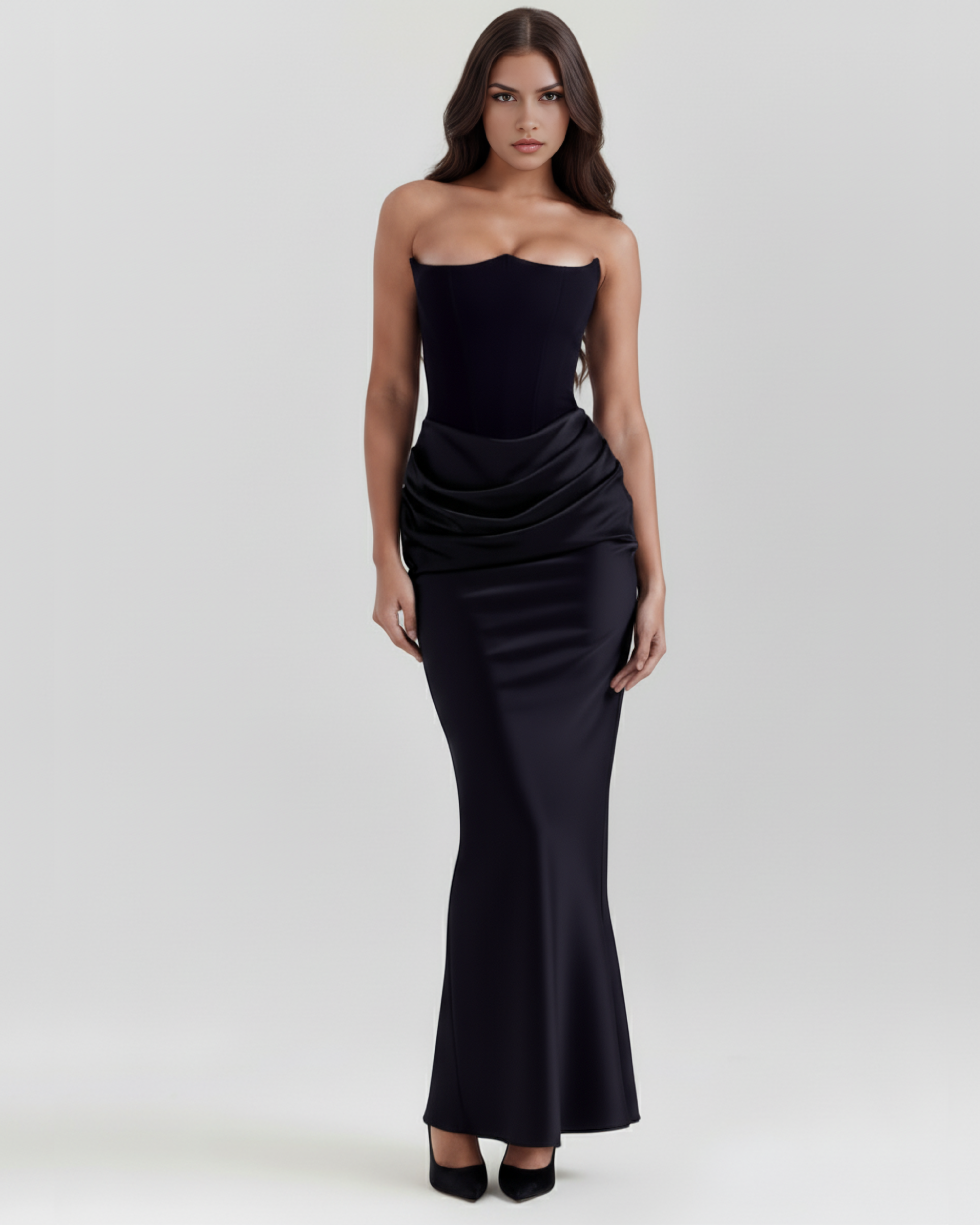 Rowsa kleid Schwarz | FormaLuxe
