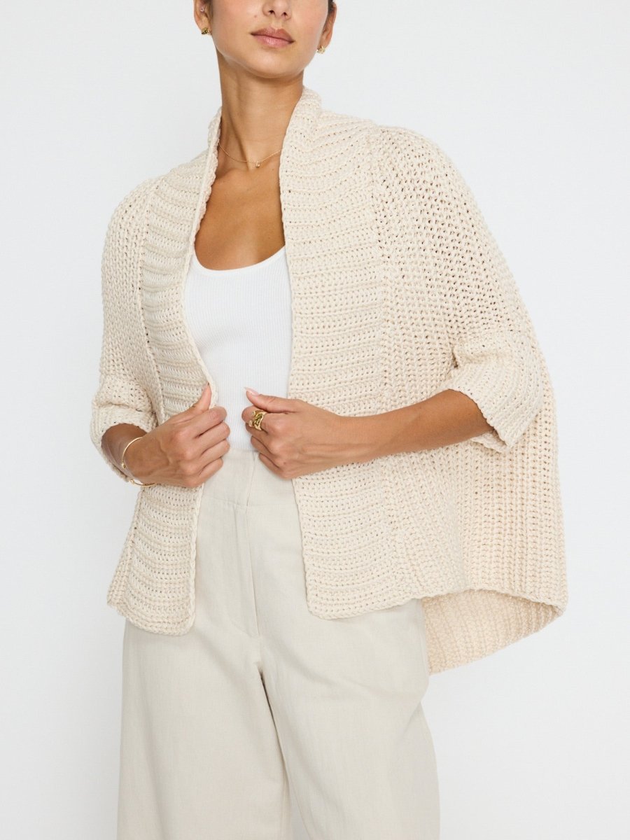 The Fida Handknit Shrug – Sweaters | FormaLuxe