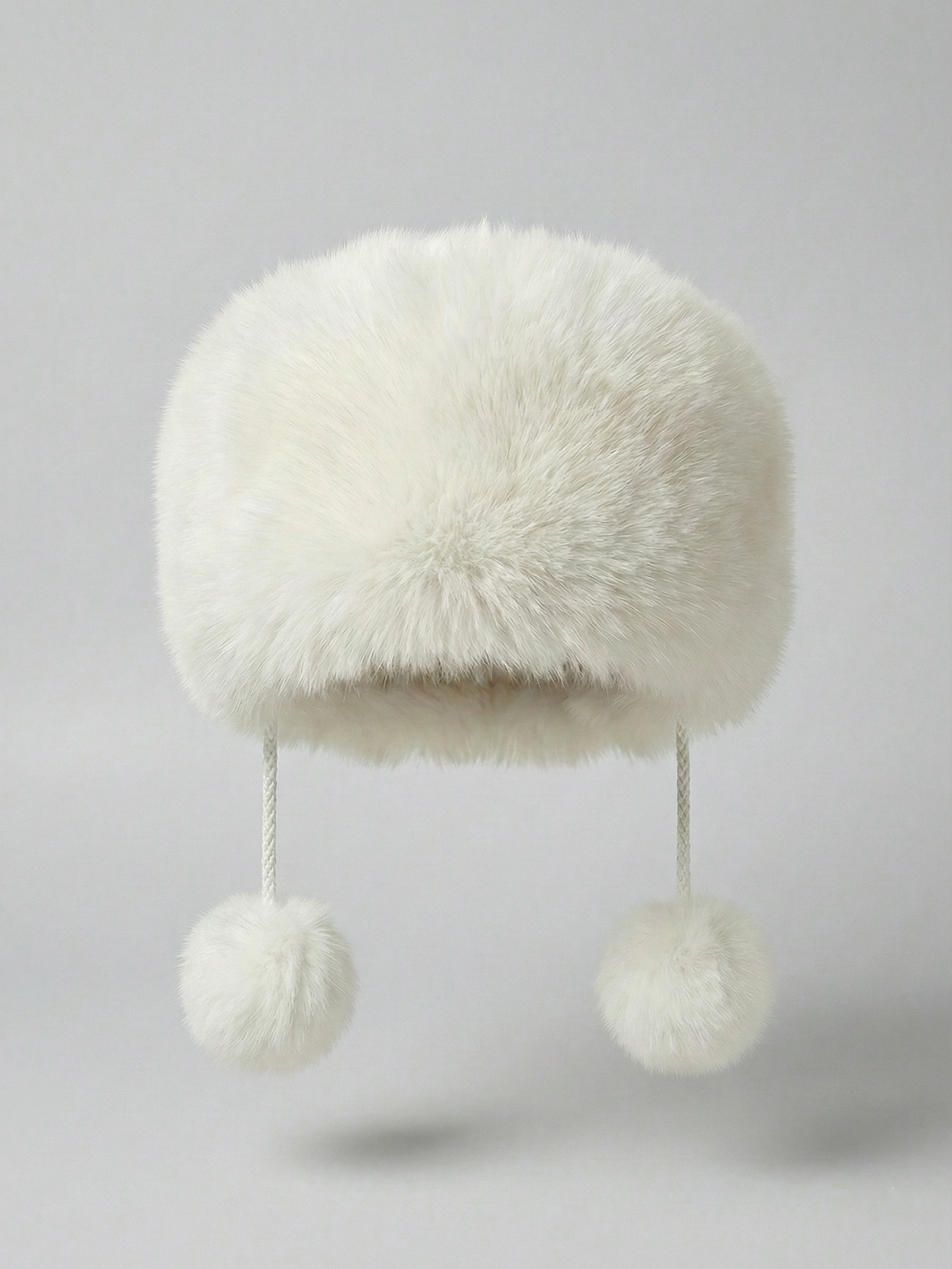 Sia | Bonnet d'hiver en fausse fourrure blanche | FormaLuxe