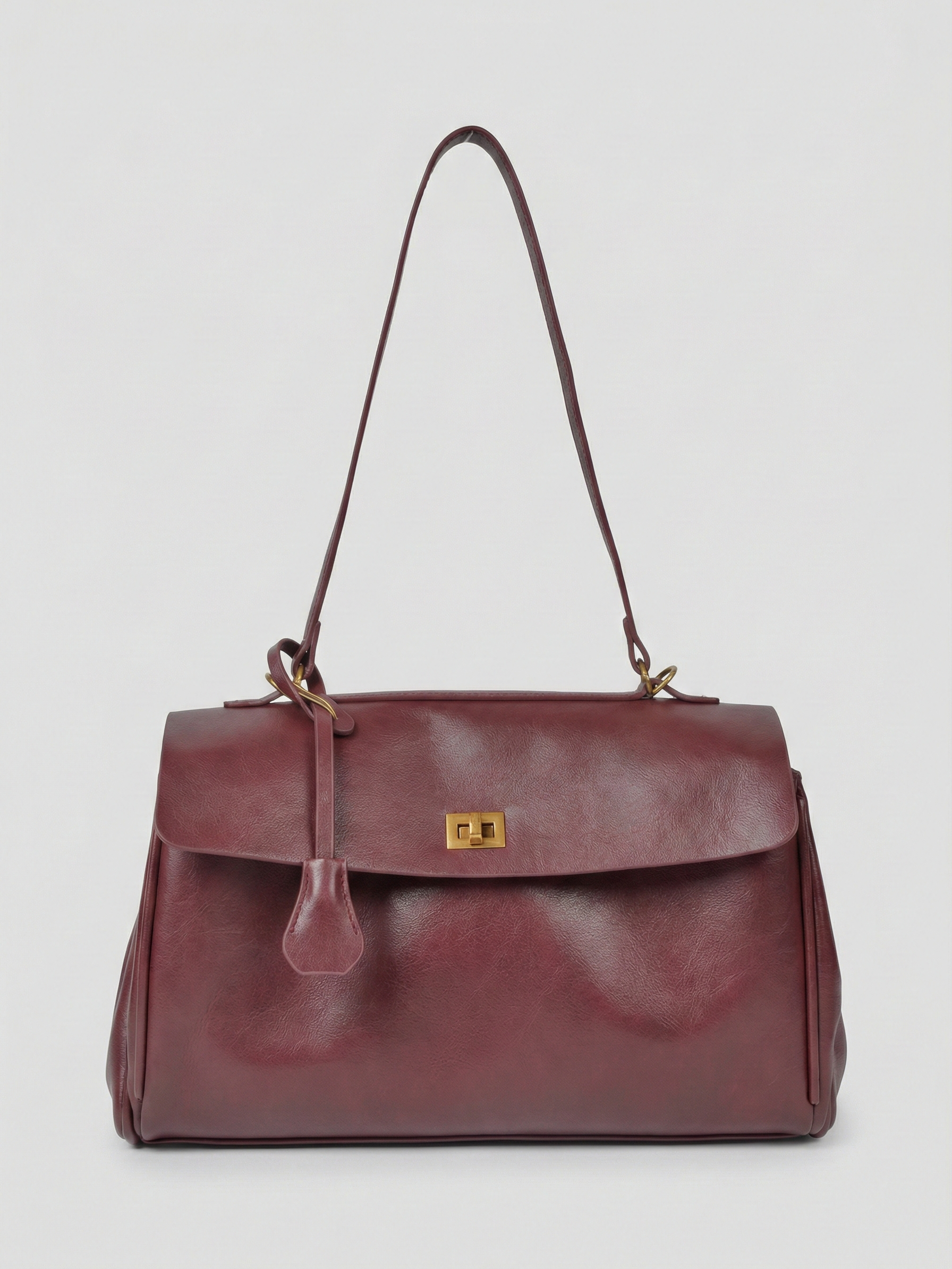 Cecil | Structured Shoulder Bag Dark Brown | FormaLuxe