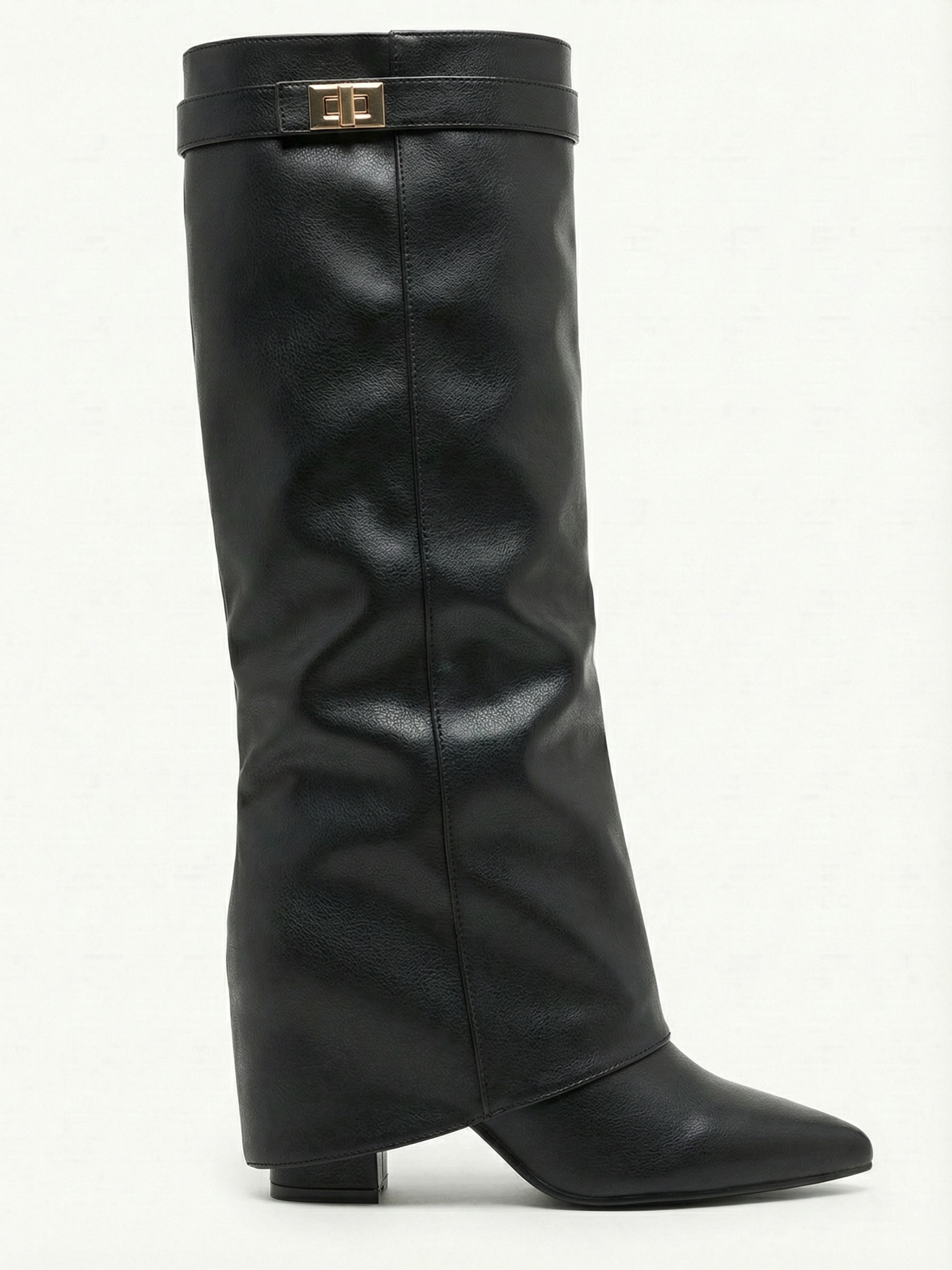 Leeds | Bottes hautes souples en similicuir Noir | FormaLuxe
