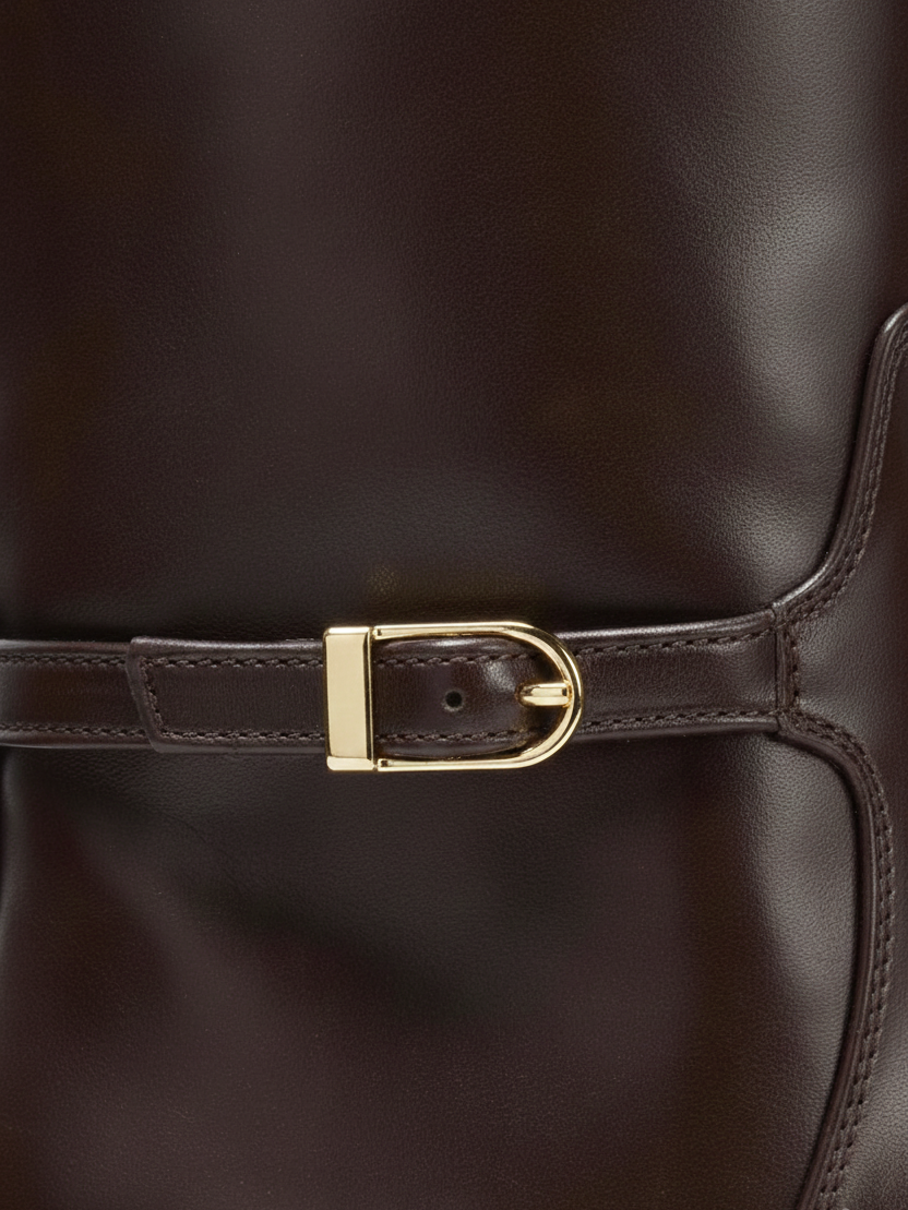 Bristol | Bottes d'équitation classiques marron en similicuir Brun | FormaLuxe
