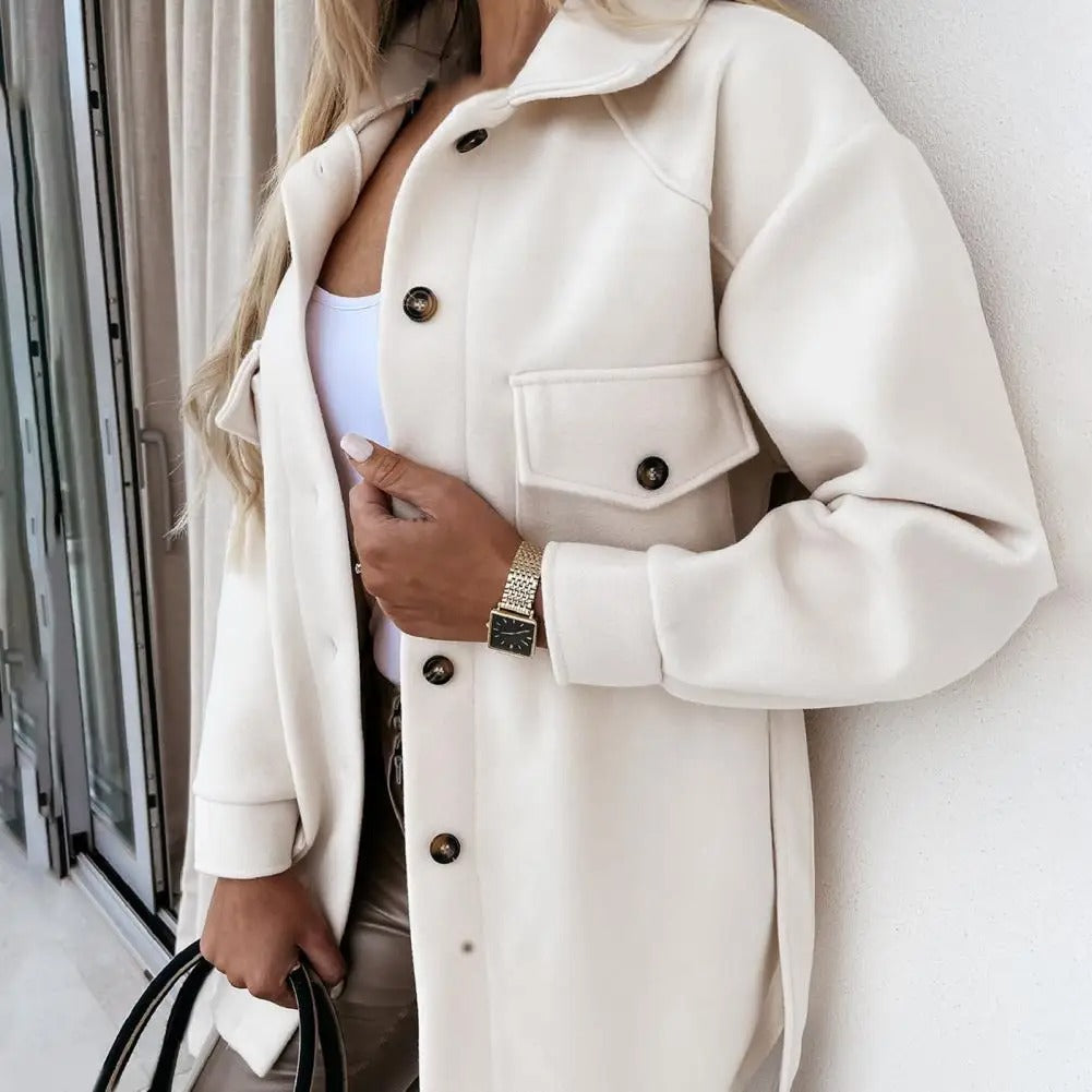 Brigitte | Schicke und elegante Herbstjacke Khaki | FormaLuxe