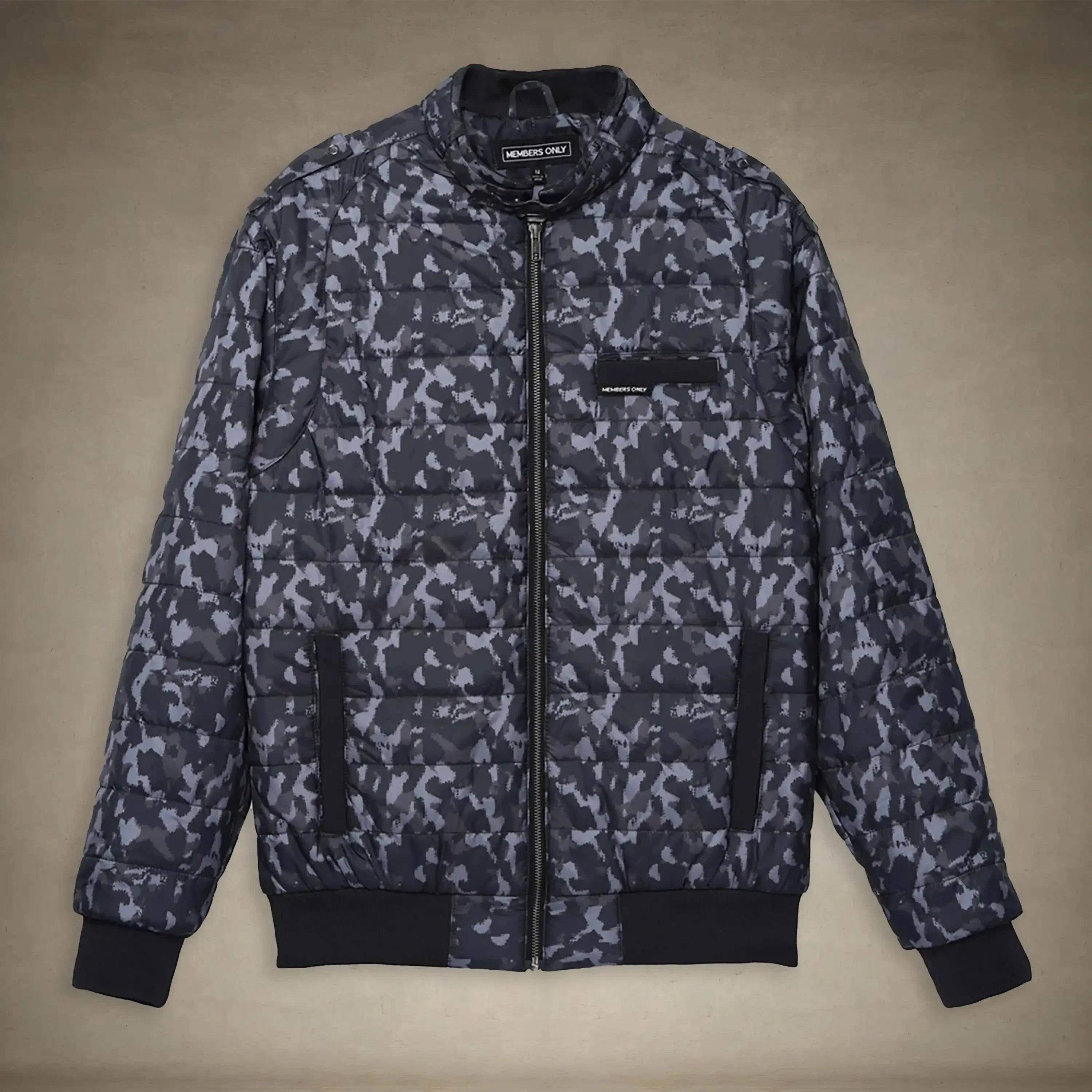 Women's SoHo Oversized Quilted Jacket Black Camo – Women's Iconic Jacket | FormaLuxe