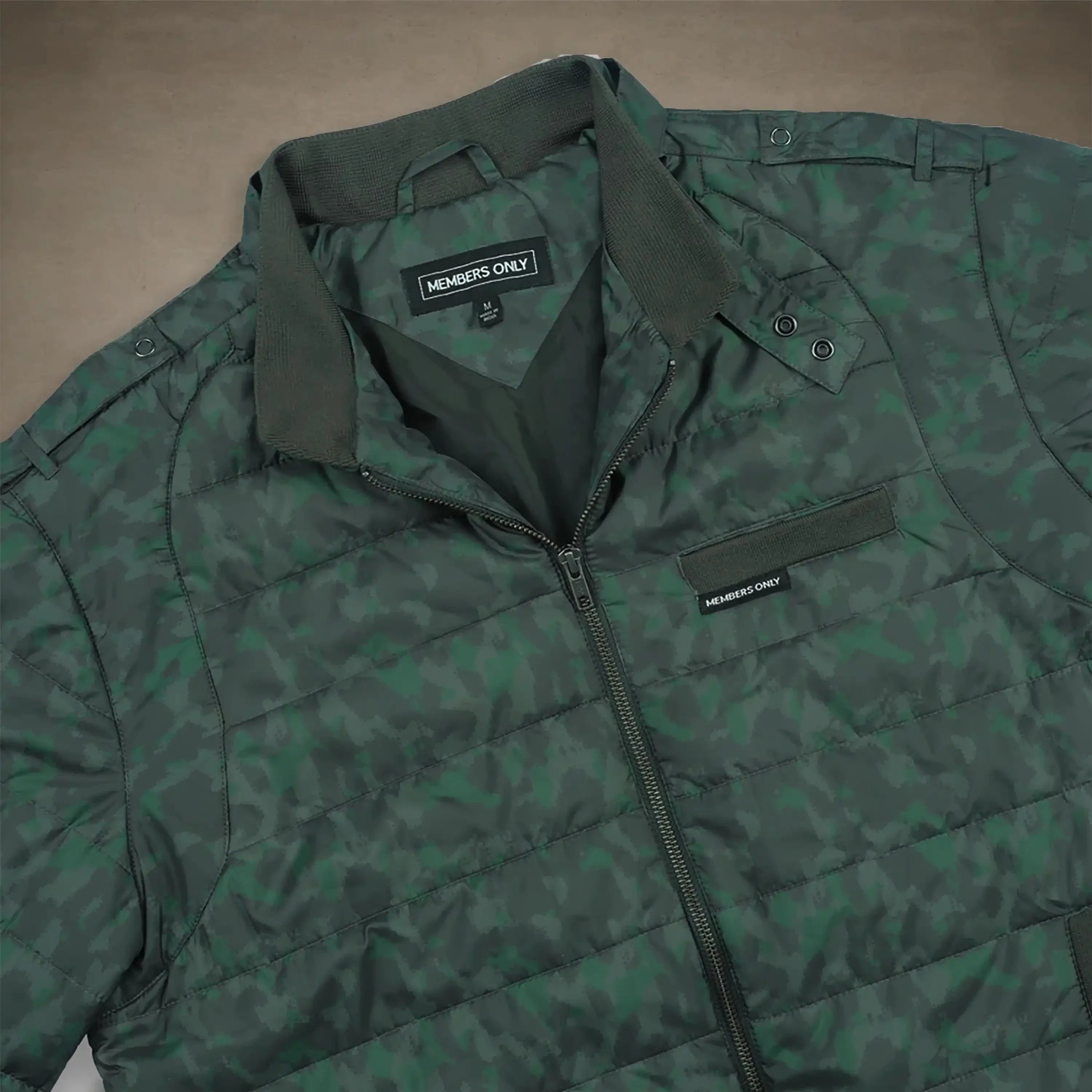 Women's SoHo Oversized Quilted Jacket Black Camo – Women's Iconic Jacket | FormaLuxe