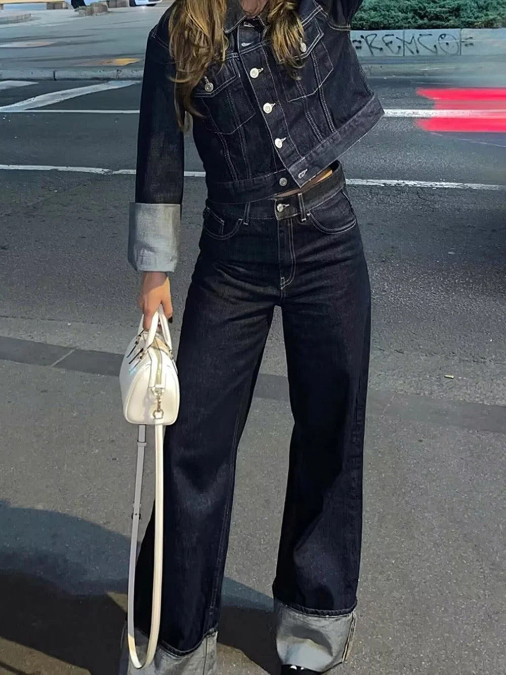 Wiese | Hochgekrempelte Hosen Denim | FormaLuxe