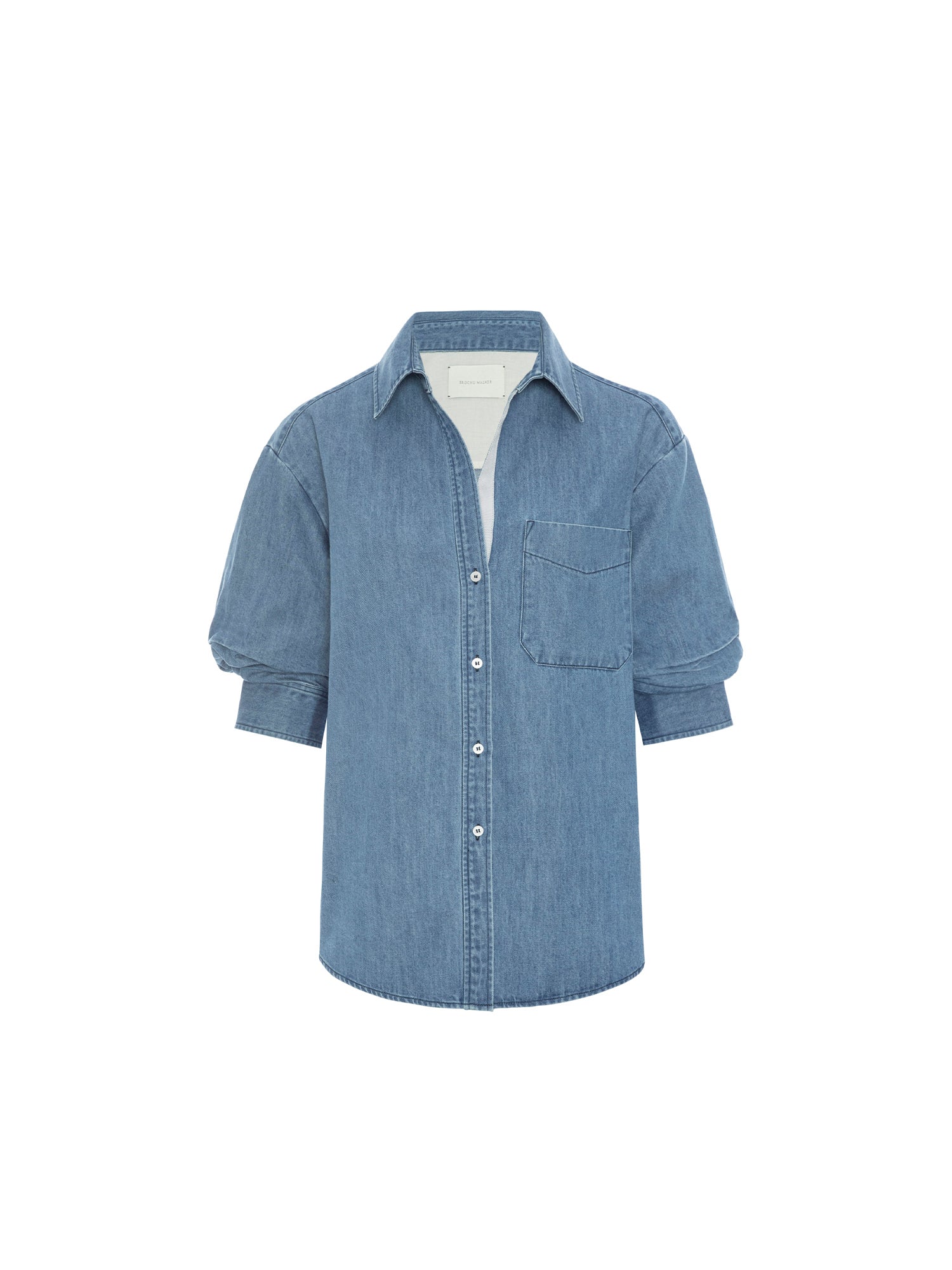 The Pia Denim Shirt – Tops | FormaLuxe