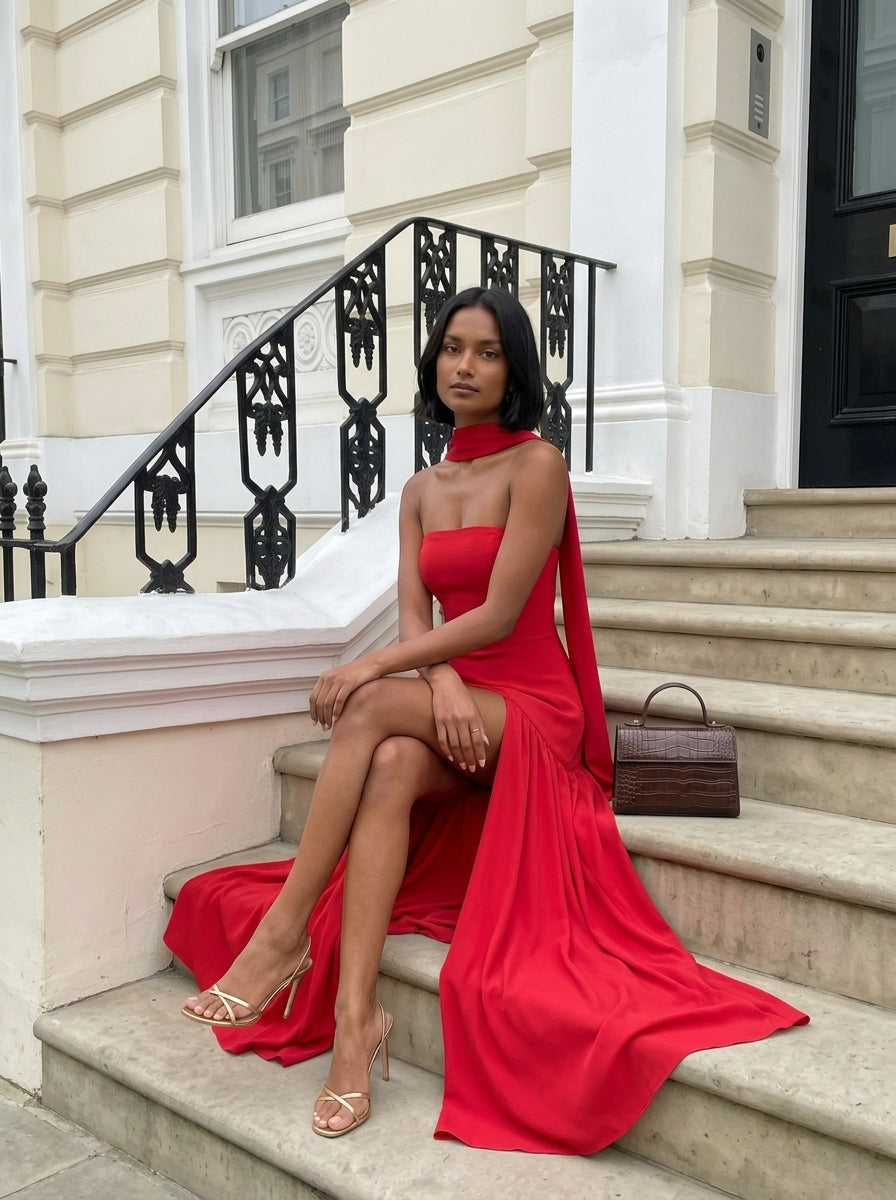 Deau Maxikleid Rot | FormaLuxe