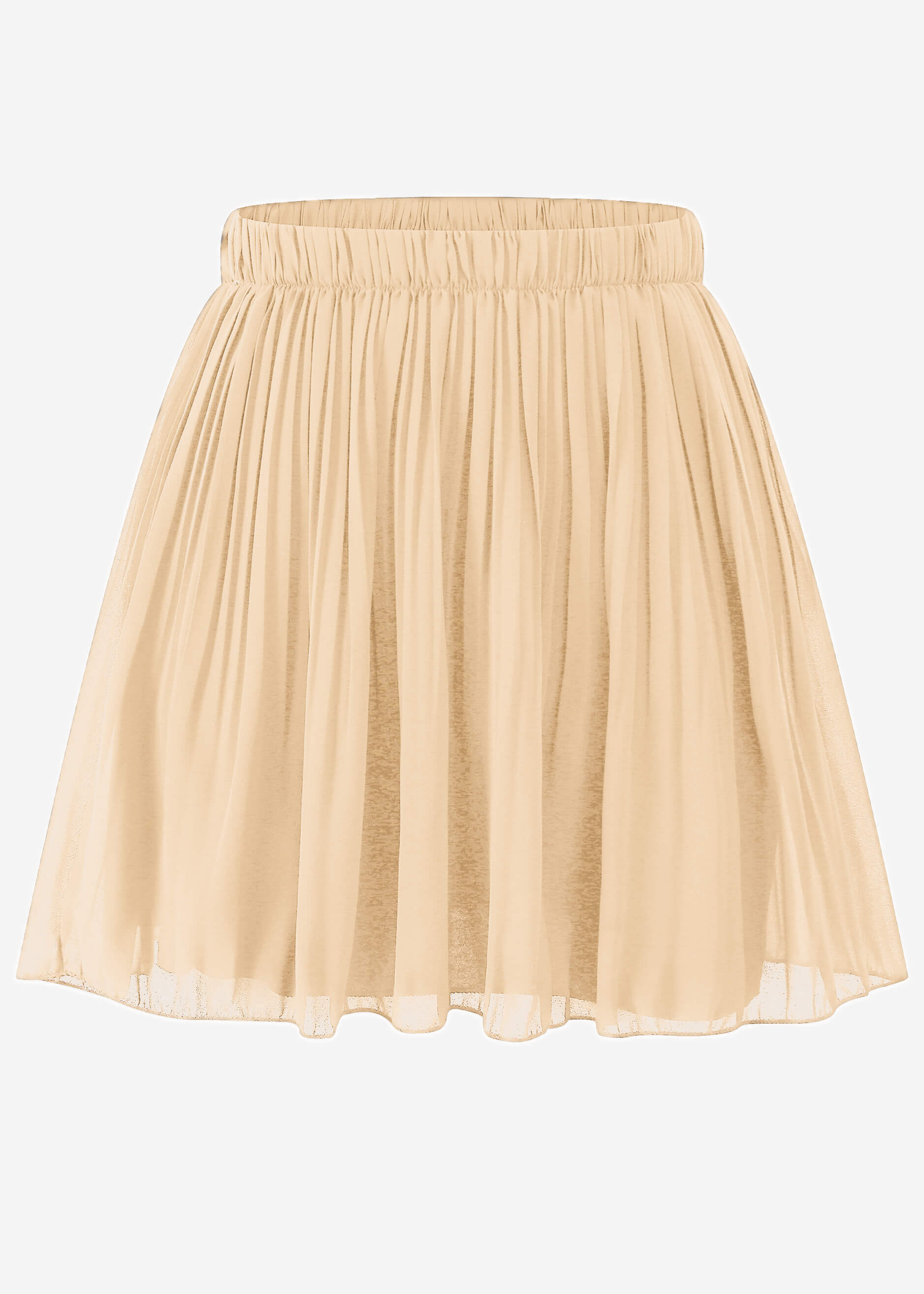 Plissée-Rock aus Chiffon, beige – Bekleidung > Röcke | FormaLuxe