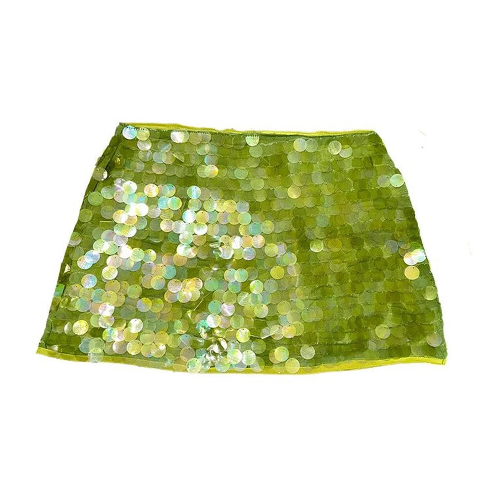 Hadassah | Minirock mit Glitzerpailletten Gelb | FormaLuxe