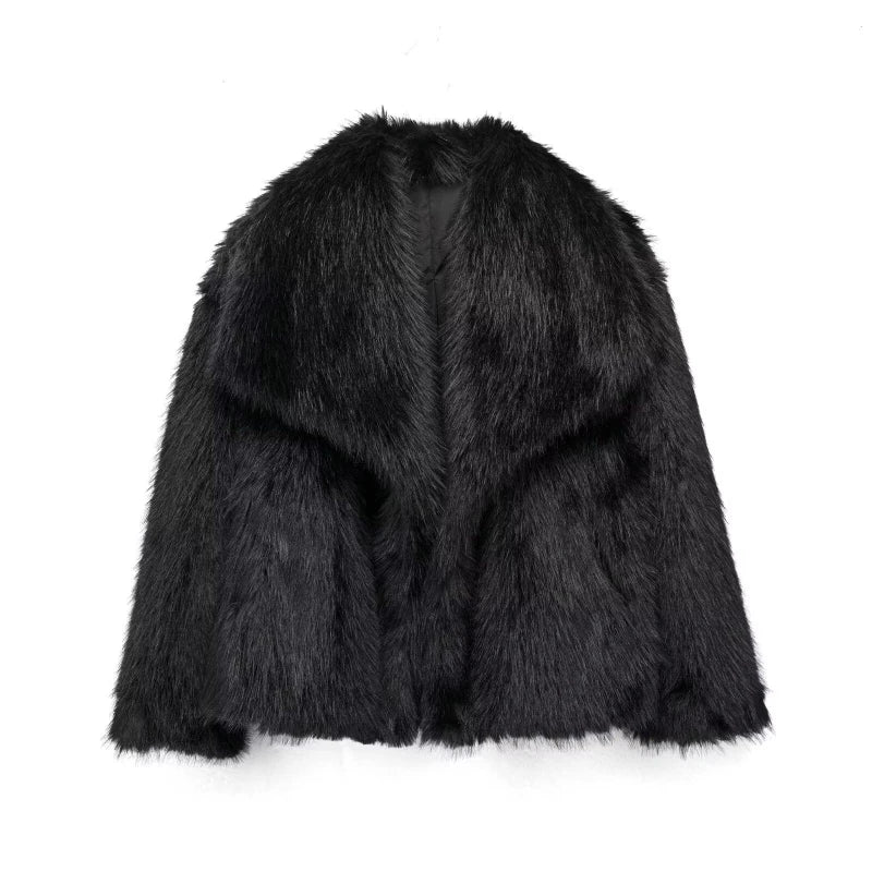 Anouk - Luxe Fluffy Jas Beige – Cosy Fall Vibes | FormaLuxe