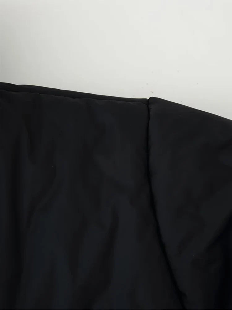 Maddison | Doudoune oversize à col montant Noir | FormaLuxe