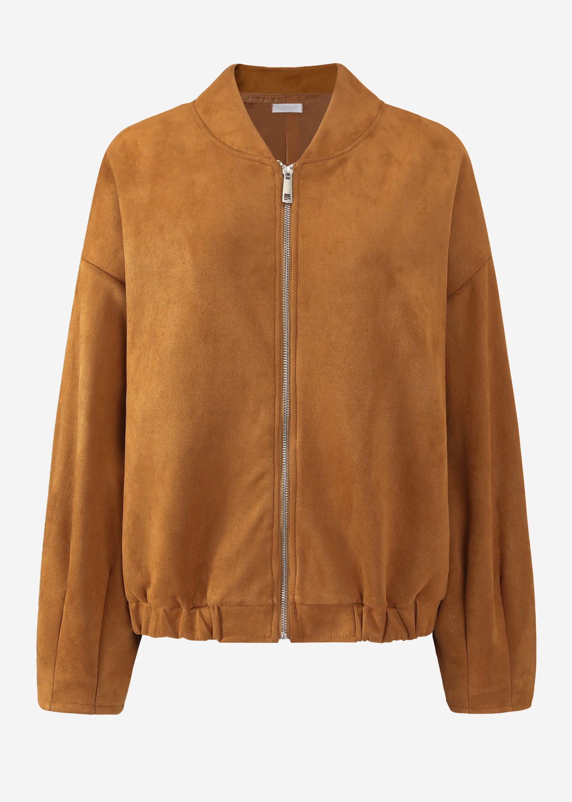 Oversize Bomberjacke in Wildlederoptik - braun – Bekleidung > Jacken | FormaLuxe