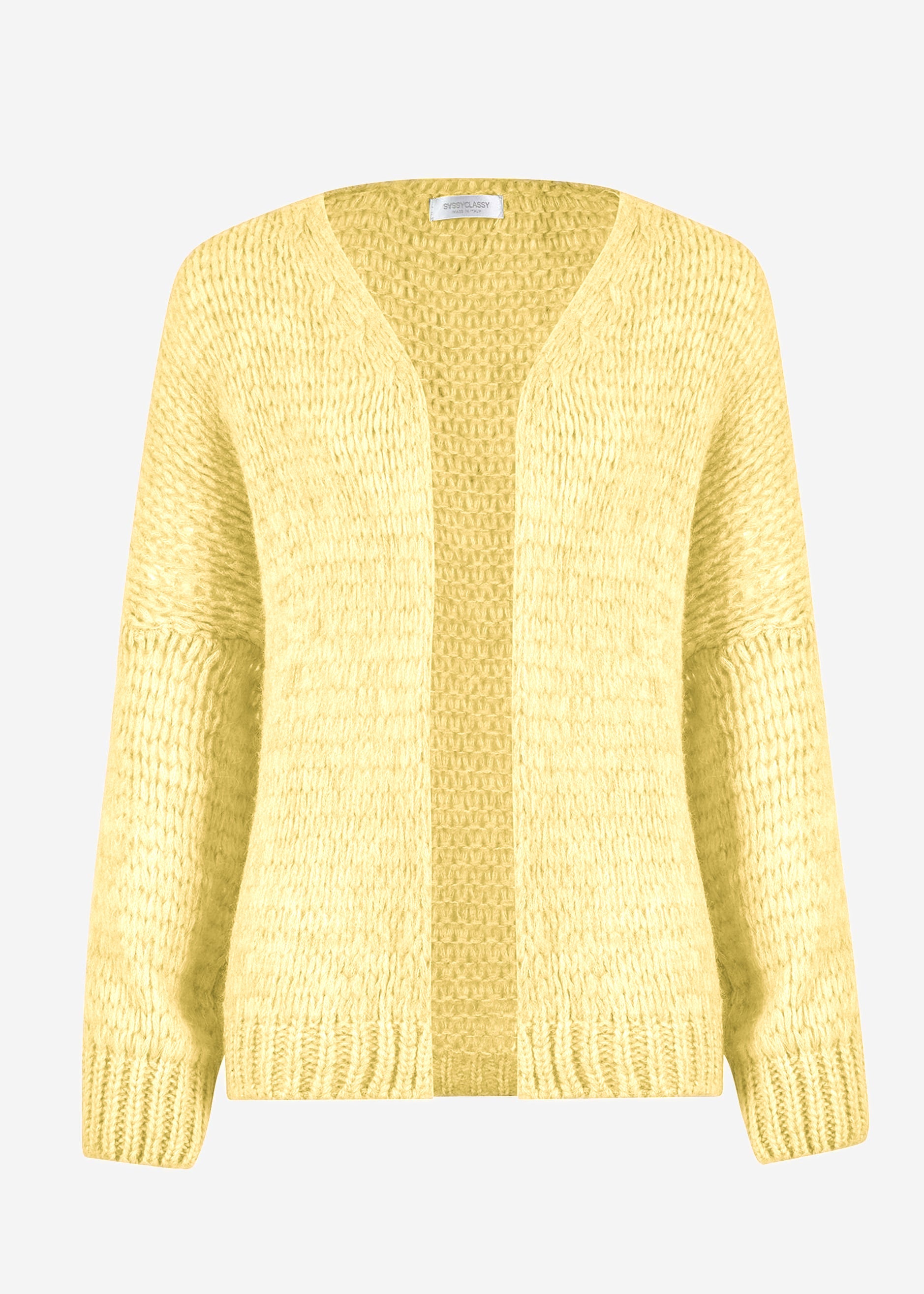 Oversize Cardigan - buttergelb – Bekleidung > Cardigans | FormaLuxe