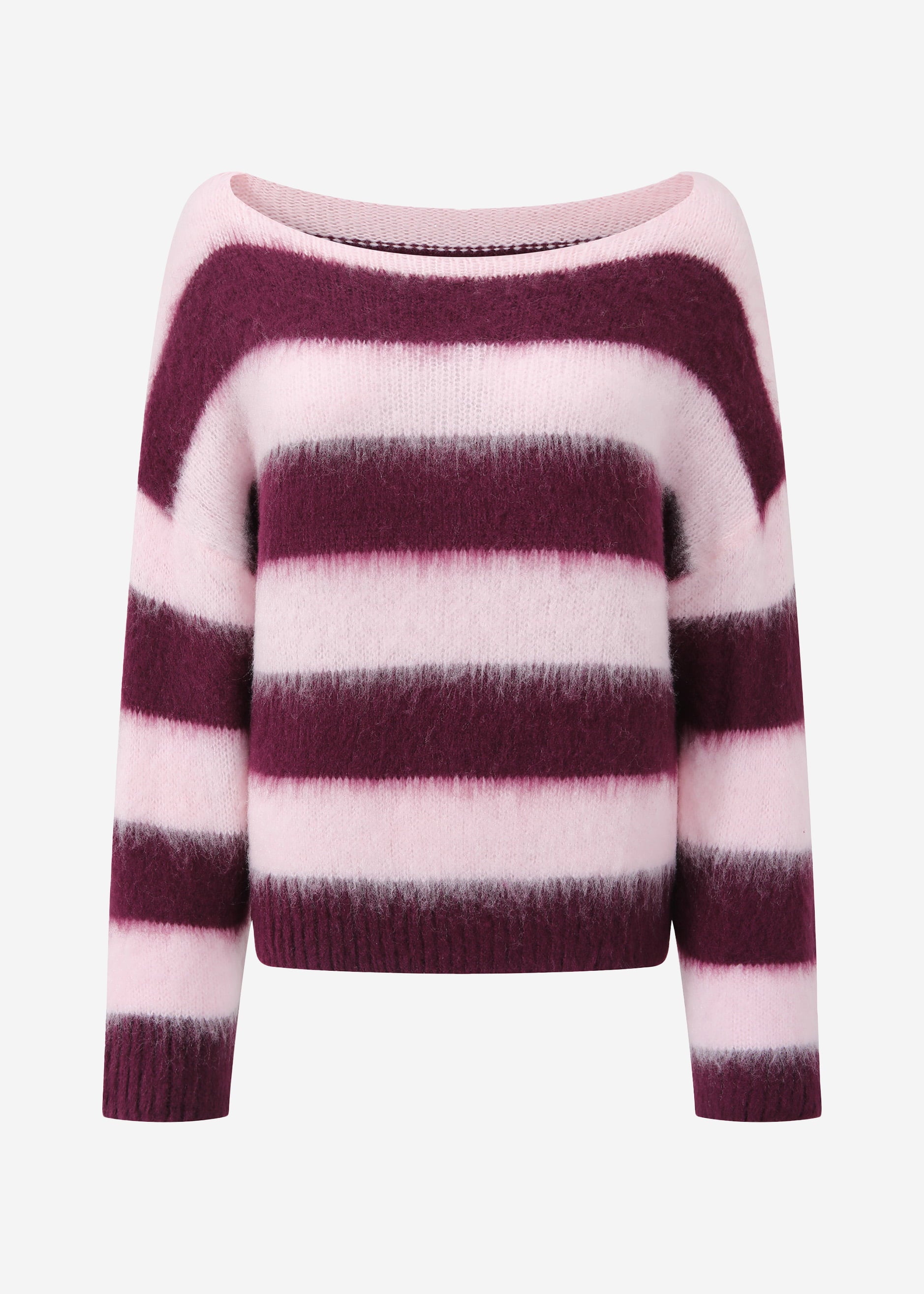 Gestreifter Pullover - plum-rosa – Bekleidung > Pullover | FormaLuxe