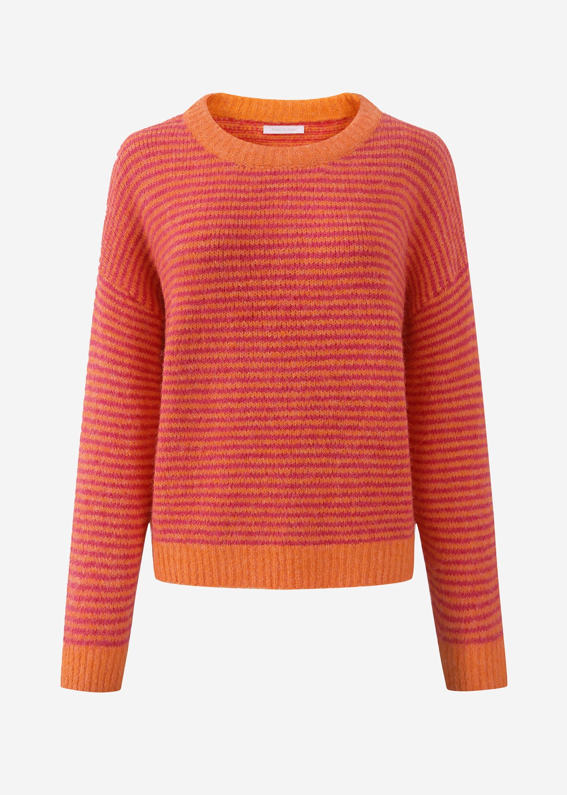 Gestreifter Pullover - orange – Bekleidung > Pullover | FormaLuxe