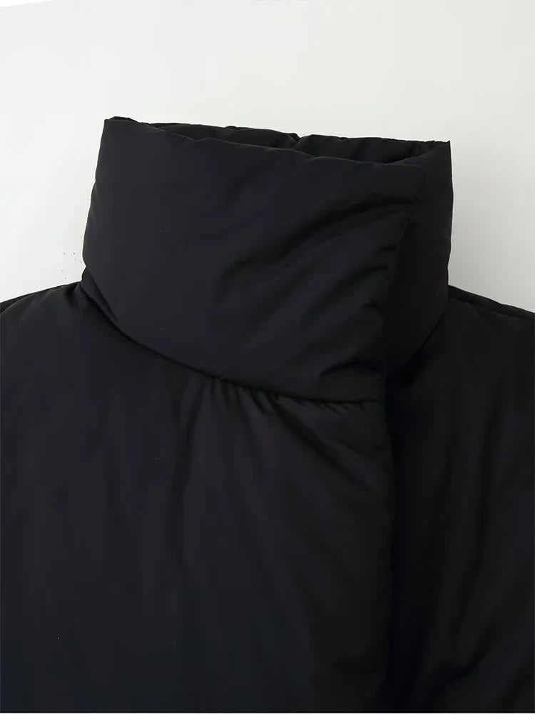 Maddison | Doudoune oversize à col montant Noir | FormaLuxe