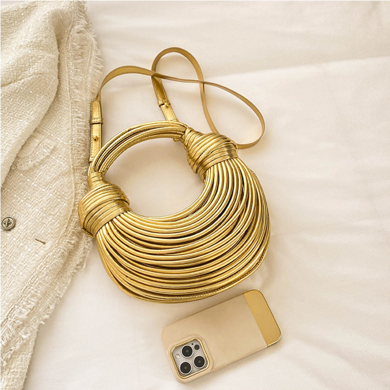 Golden Spiral Structured Clutch | FormaLuxe