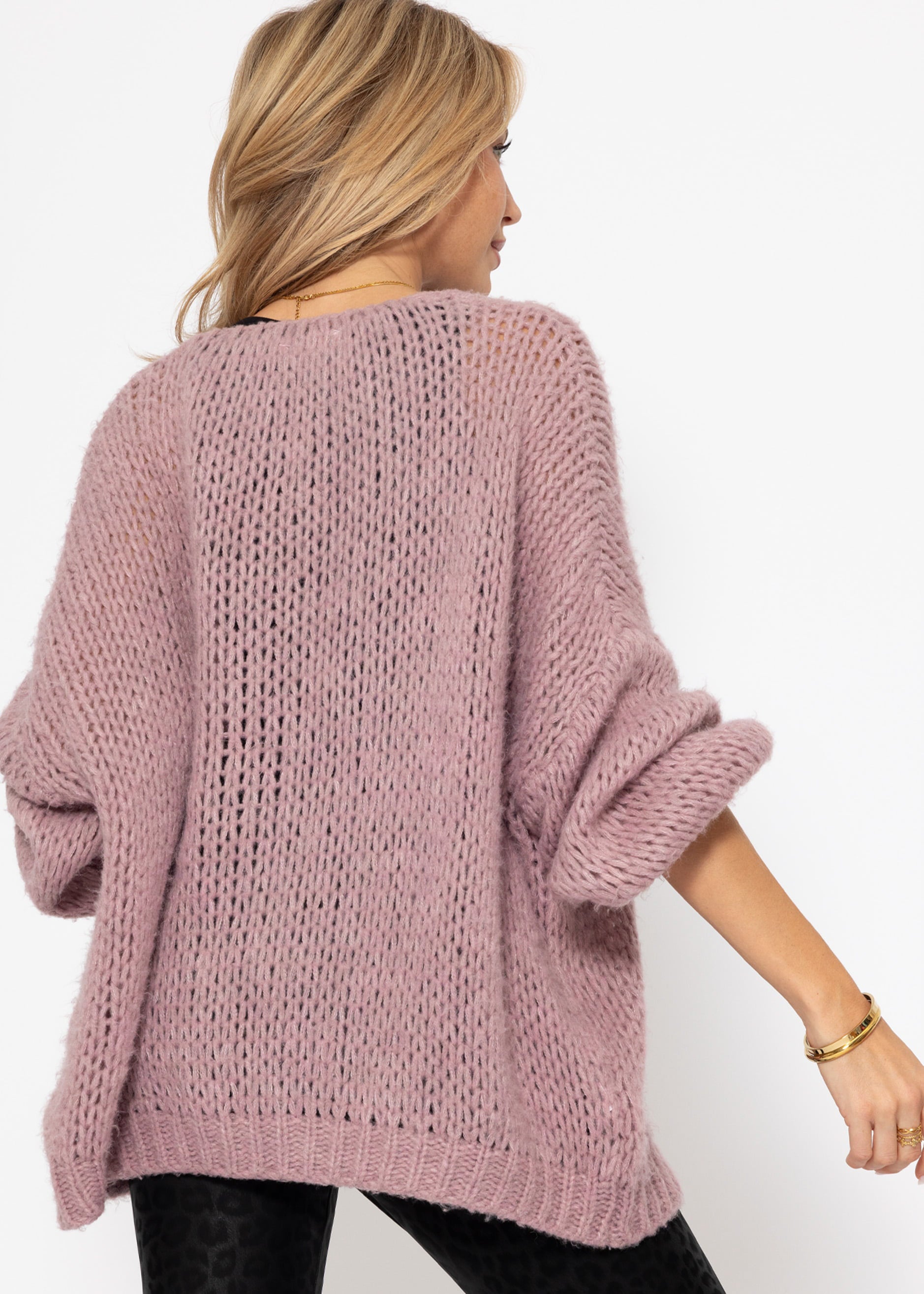 Oversize Cardigan - altrosa – Bekleidung > Cardigans | FormaLuxe