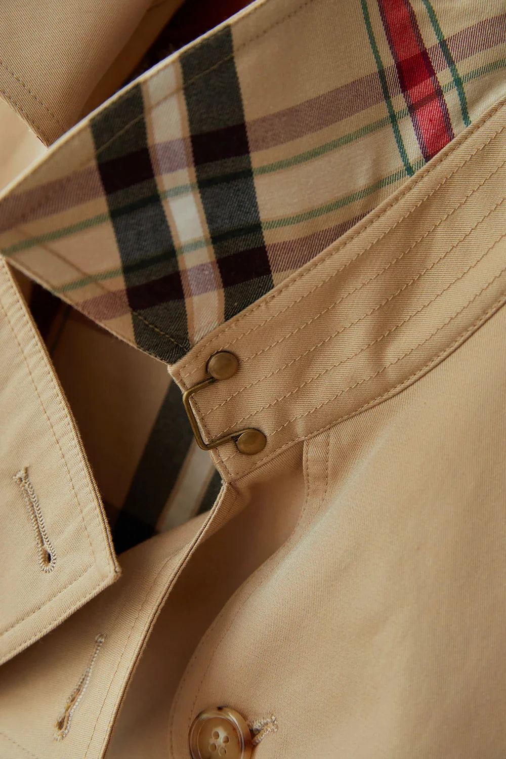 Letifen | Trench-coat croisé ceinturé Kaki | FormaLuxe