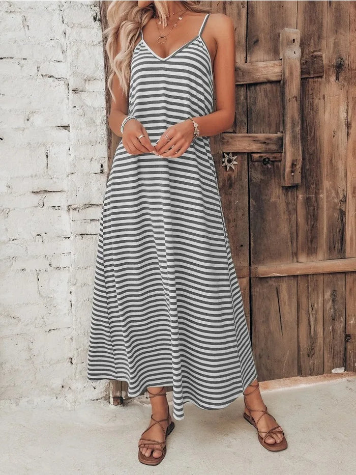 Gestreiftes Damenkleid – Vielseitig & perfekt für jeden Tag | FormaLuxe