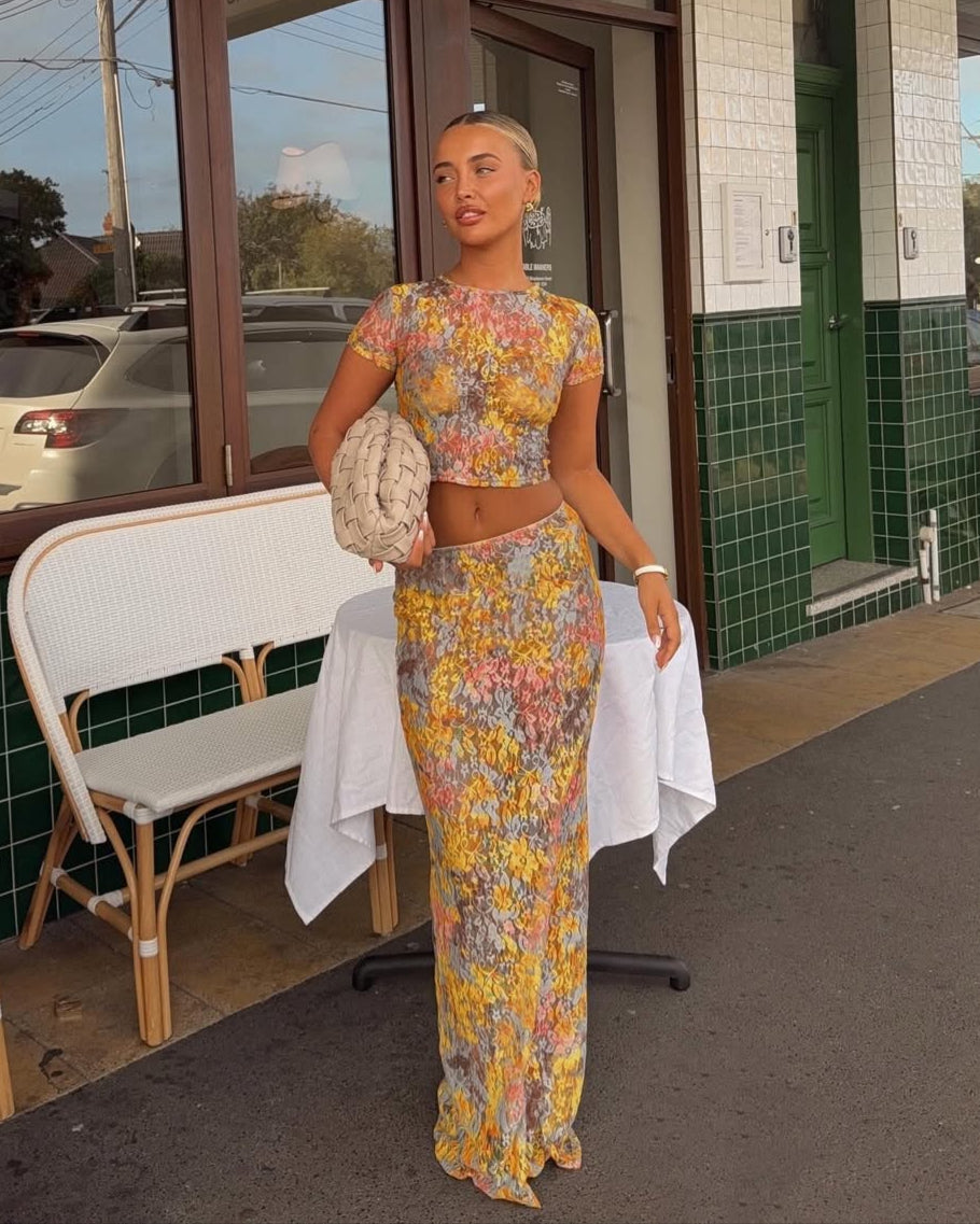 Amaris | Two-Piece Set with Floral Pattern