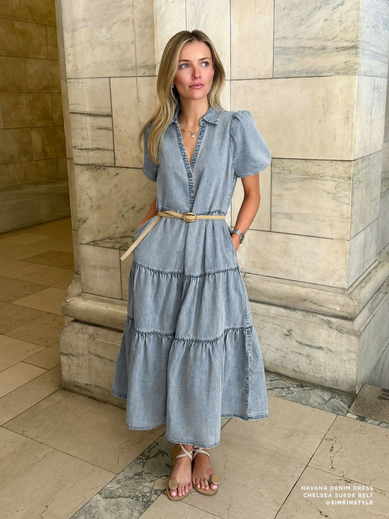 The Havana Denim Dress – Dresses-Jumpsuits | FormaLuxe