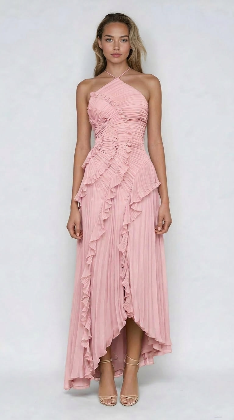 Eva Volant-Kleid Lavendel | FormaLuxe