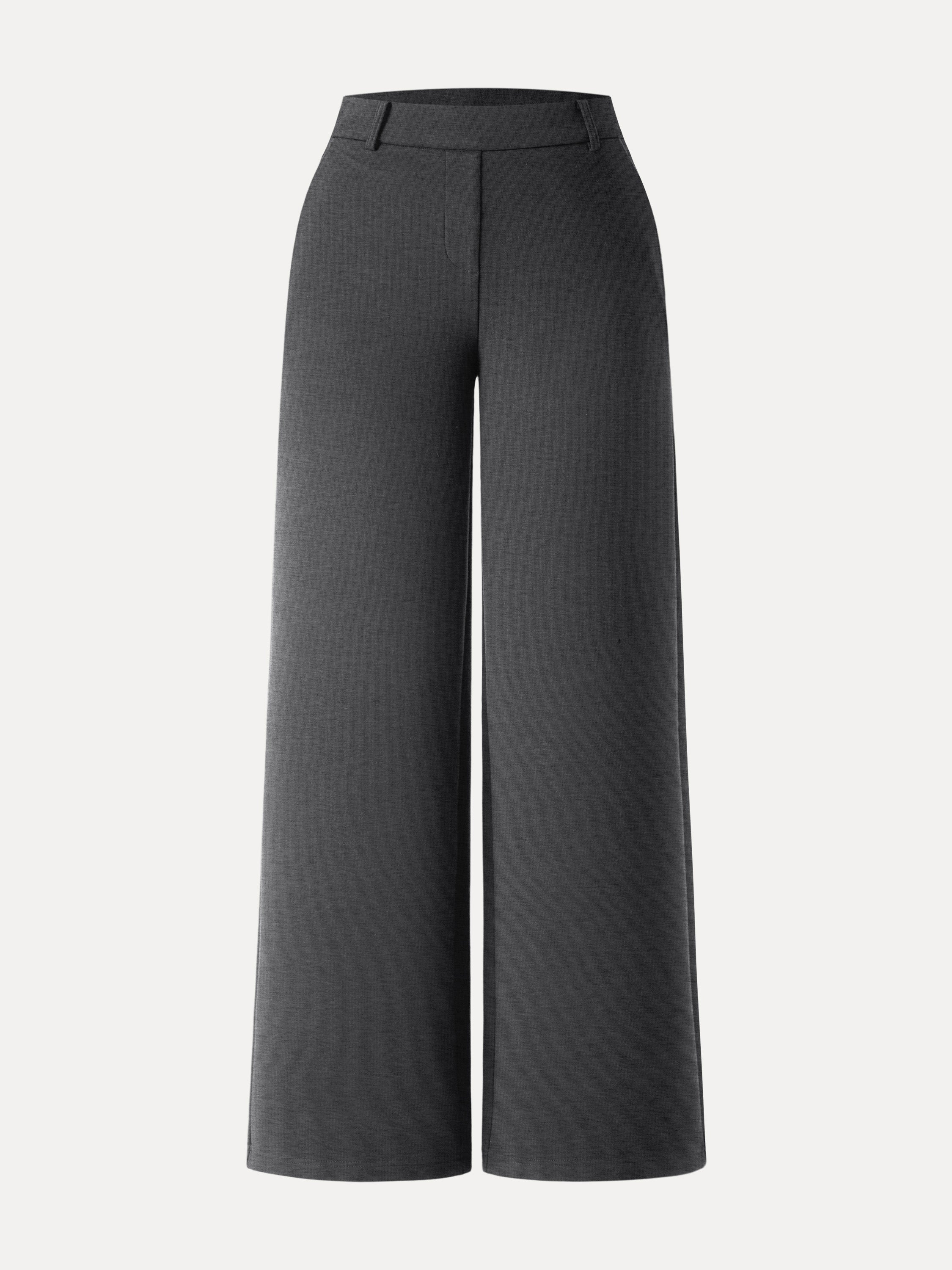Stretchy Mid Rise Straight Leg Pull-on Pants with Pockets Universe Navy – Women > Bottoms > Pants | FormaLuxe