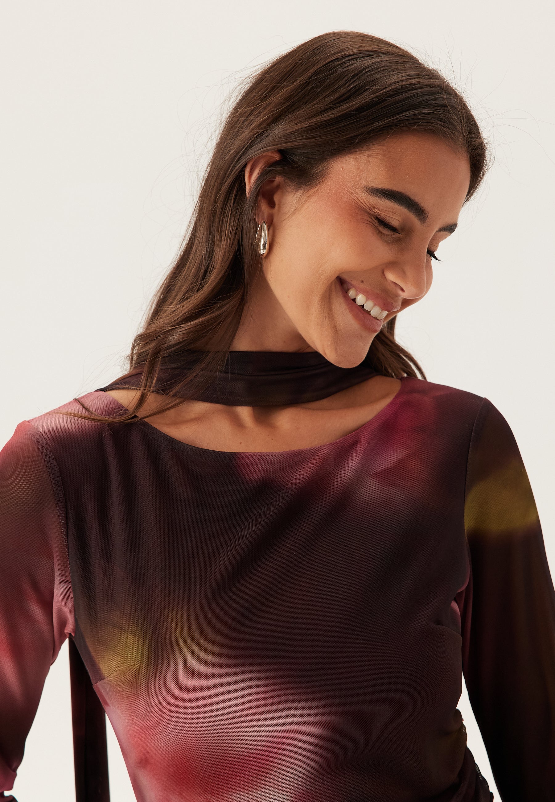 Gerafftes Netzkleid – Clothes | FormaLuxe
