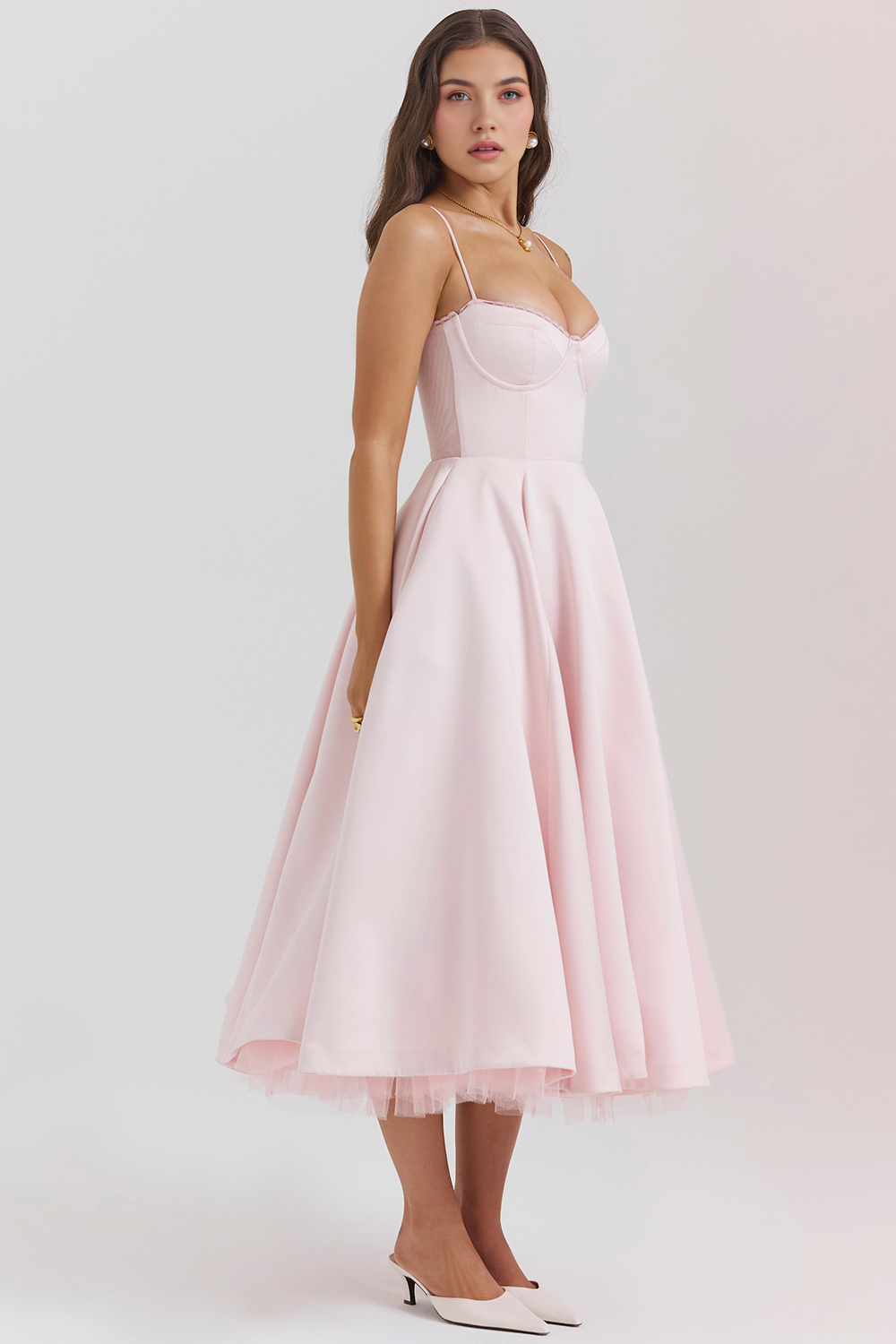 Cloe Midikleid – Rosa