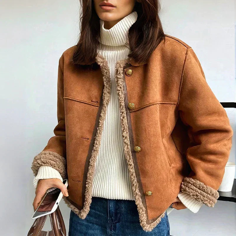 CHARLIE | TOPLA IN FEINER LEDERJACKE Braun – Giacca | FormaLuxe