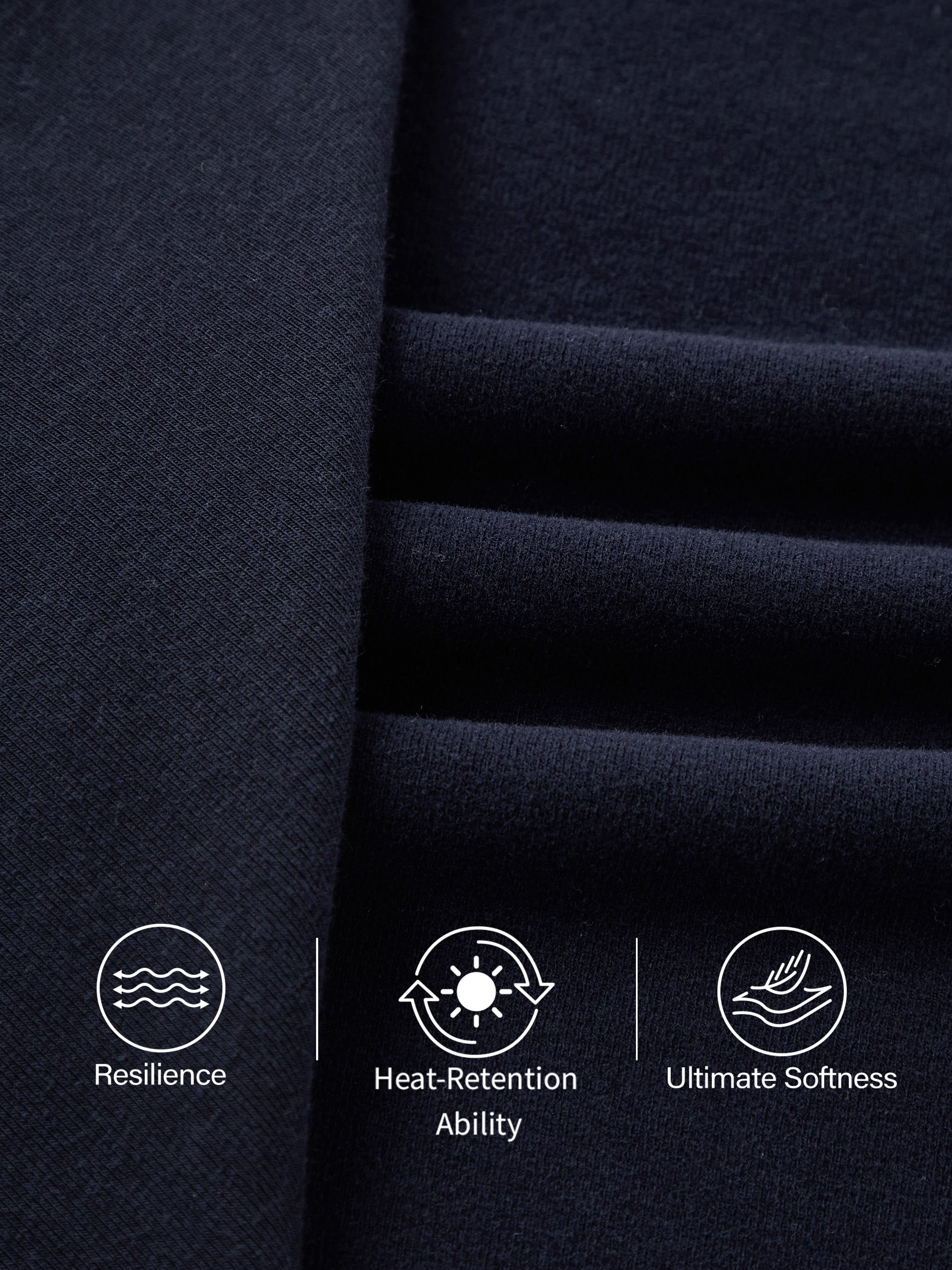 ProWarm Long Sleeves Mockneck Tucks Midi Dress Midnight Navy – Women > Dresses > Midi Dresses | FormaLuxe