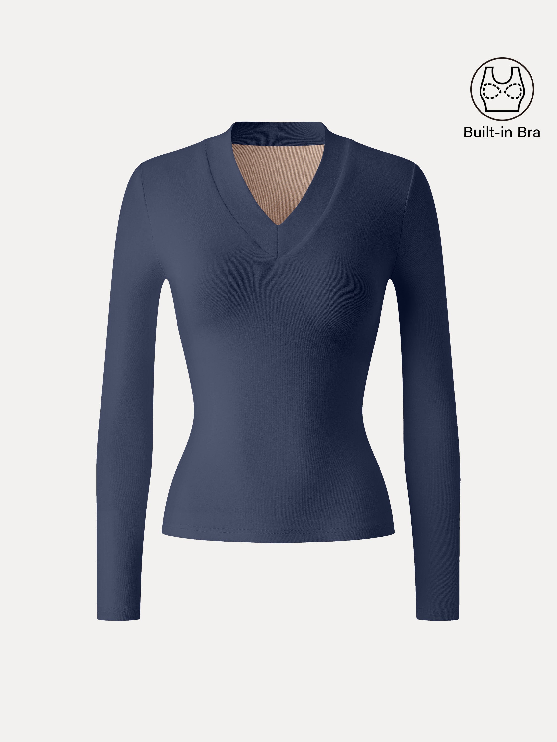 Essential V-neck Wide Binding Slimming Brami Top Off White – Women > Tops > Bra Tops | FormaLuxe